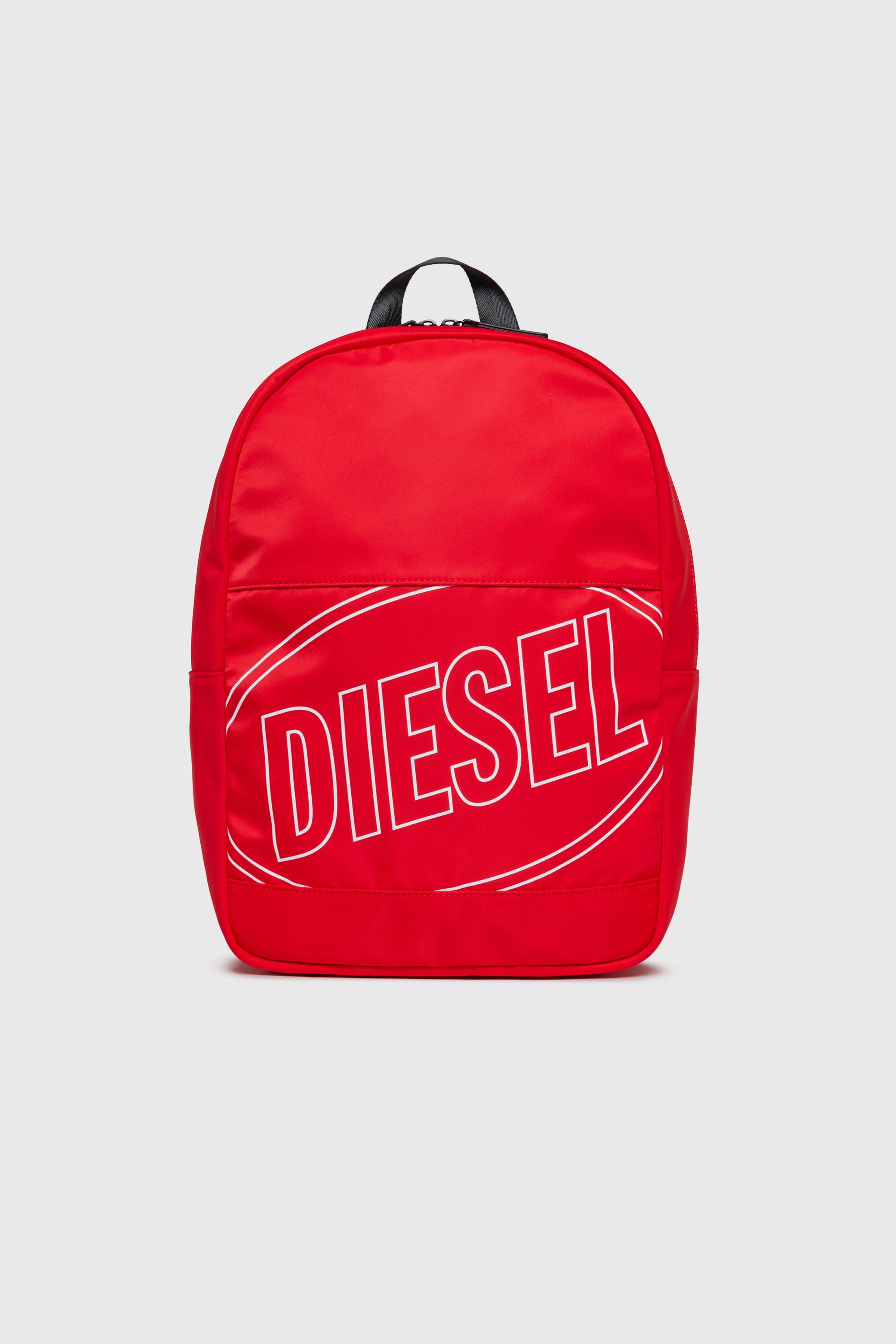 Diesel - WCIRCLE, WCIRCLE - Zaino in nylon con stampa logo Uomo in Rosso - 1