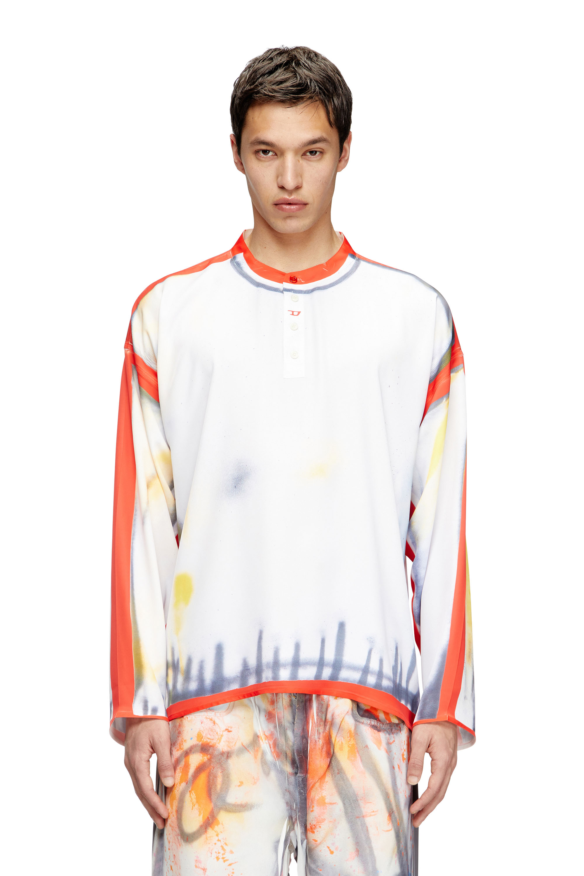 Diesel - T-OLAVI-A-SER-GRAFFITI-USA, Top con stampa graffiti Unisex in Multicolor - 3