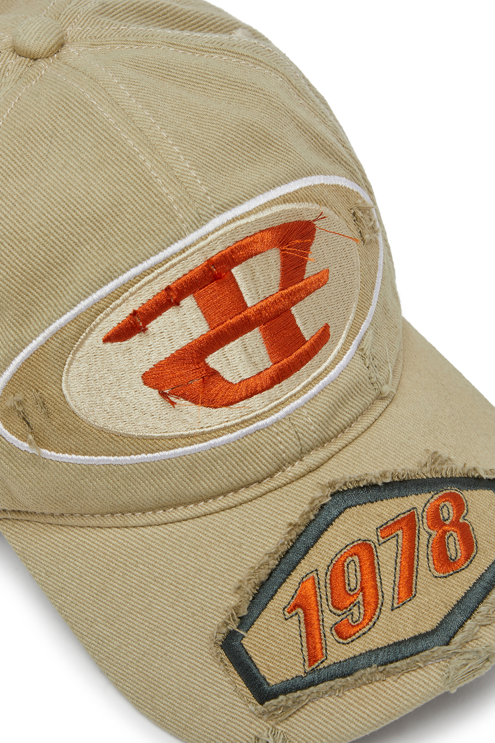 Diesel - C-BRAFF, Cappello da baseball con patch ricamate Uomo in Marrone - 3
