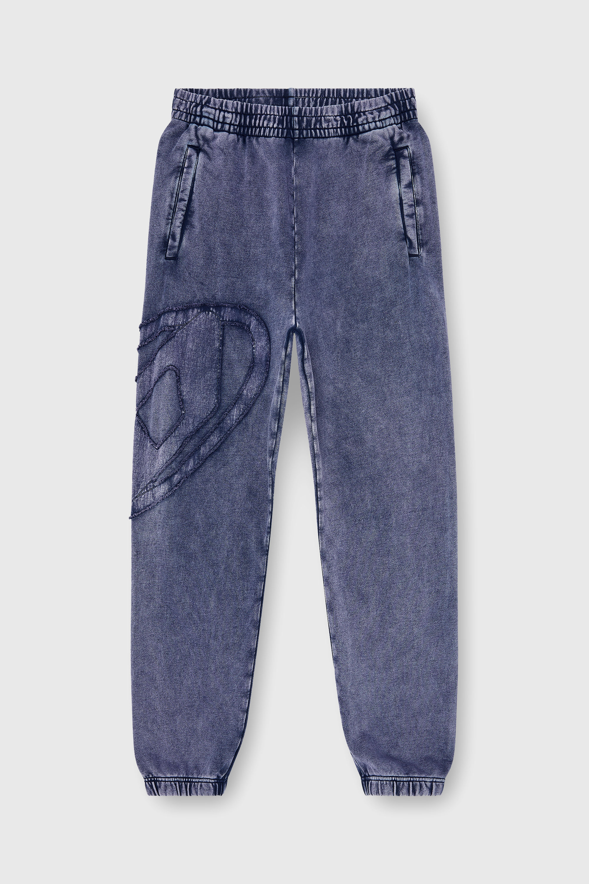 Diesel - P-MARKY-DEN, Pantaloni in cotone biologico con patch Oval D Uomo in Blu - 2