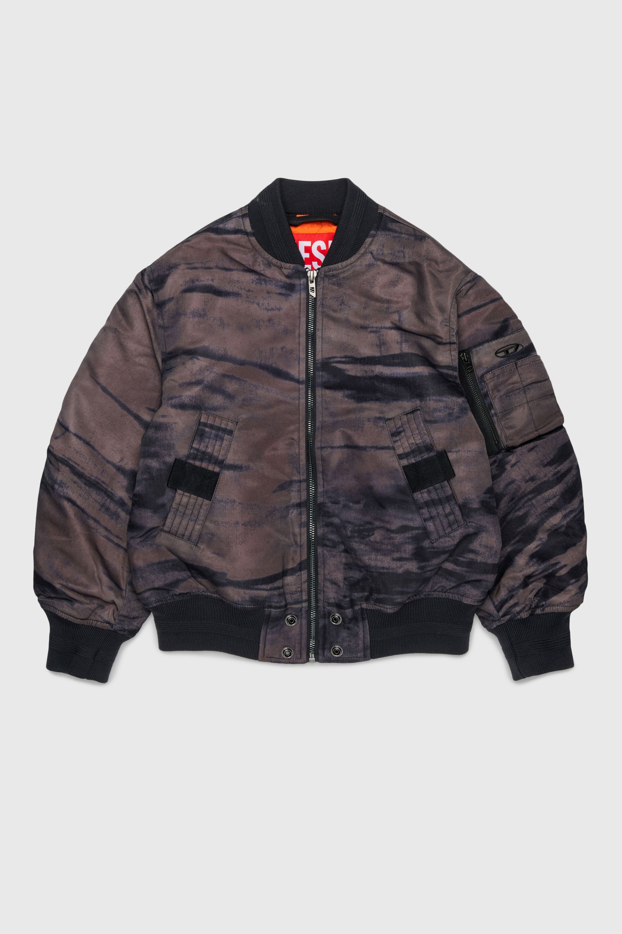 Diesel - JAKEPSDLBZ, Bomber in nylon con fodera trapuntata Uomo in Verde - 1