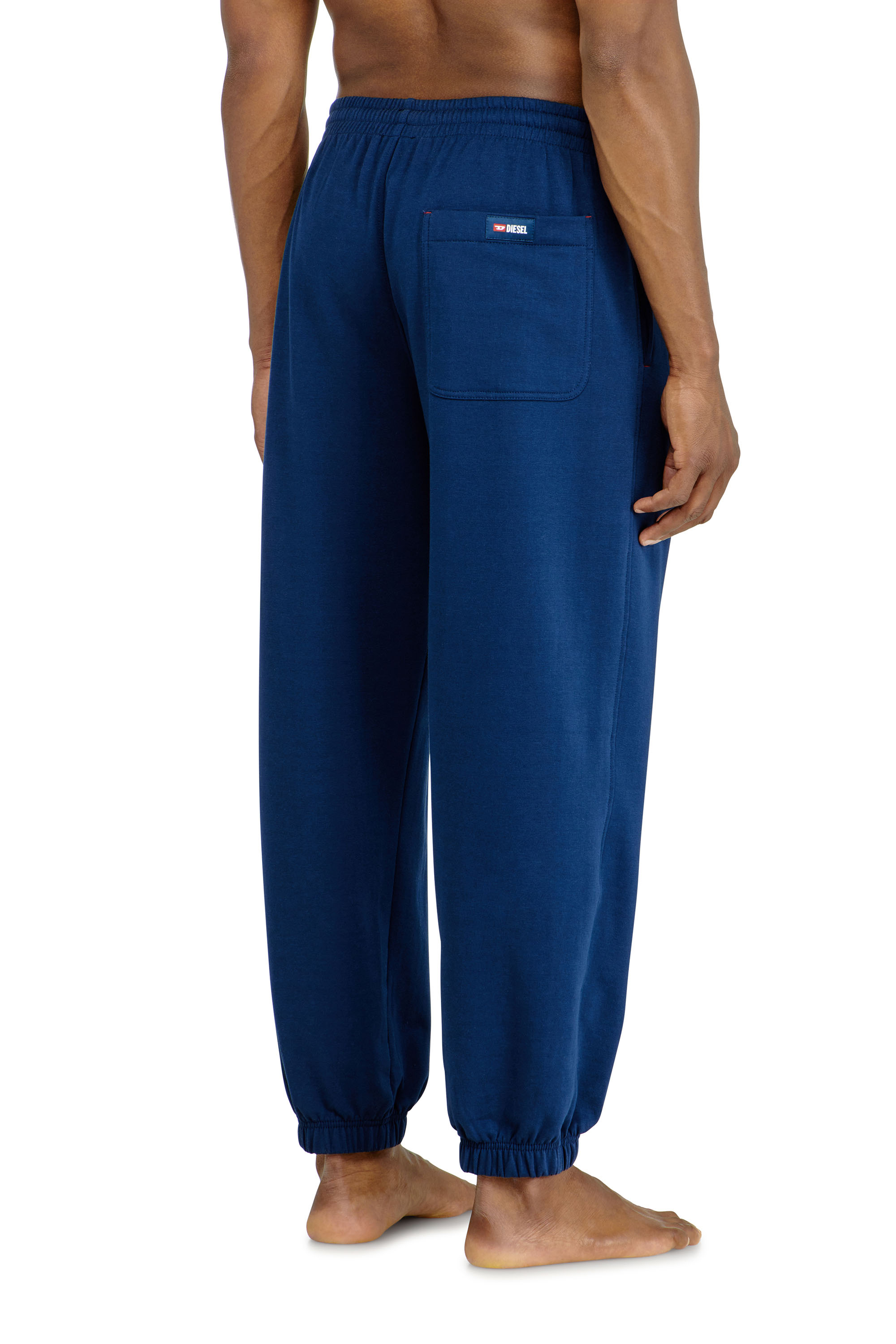 Diesel - LENNY-D-CORE, Pantaloni felpati in misto cotone smerigliato Uomo in Blu - 3