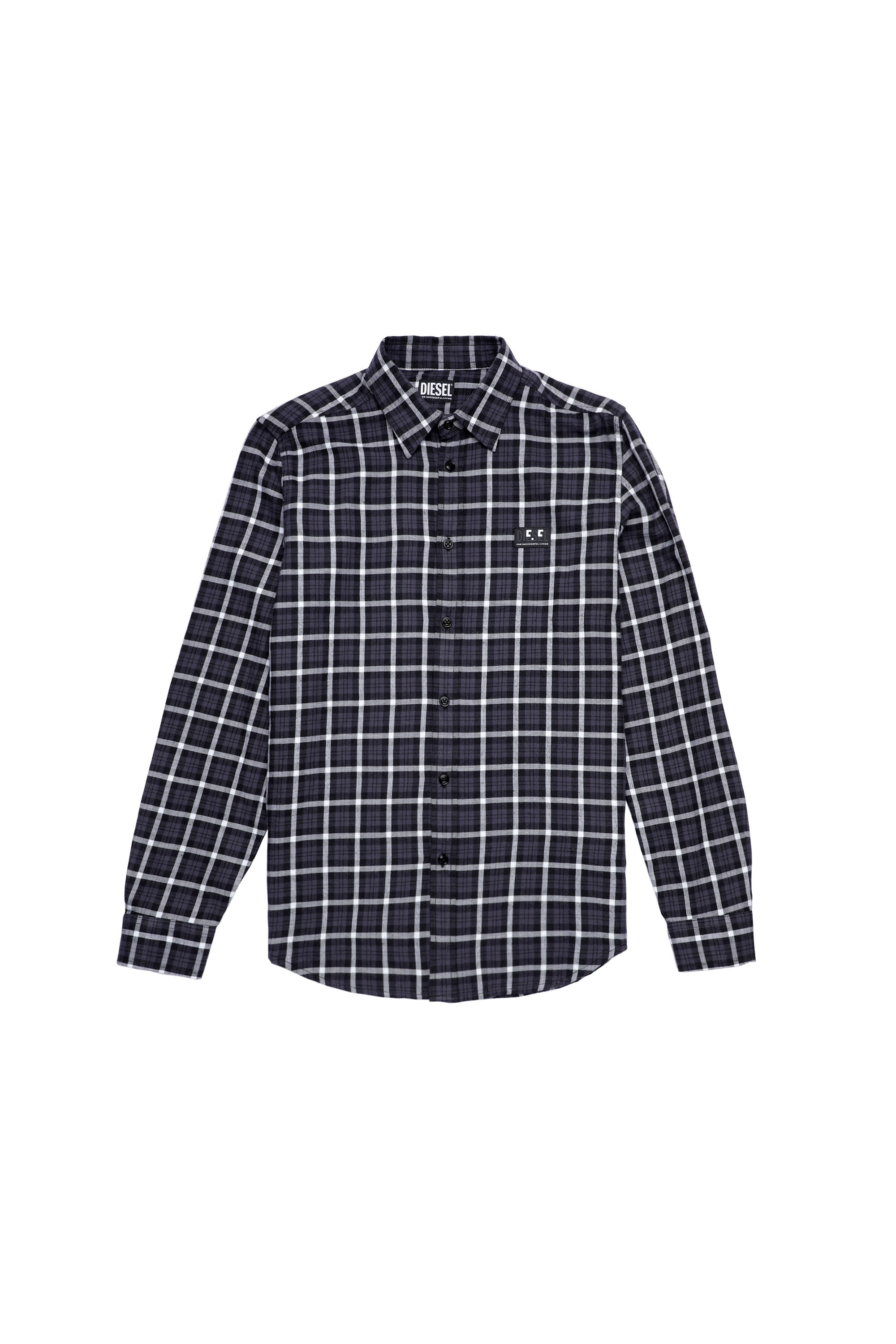 S-MOI-CHK-A, Bianco/Nero - Camicie