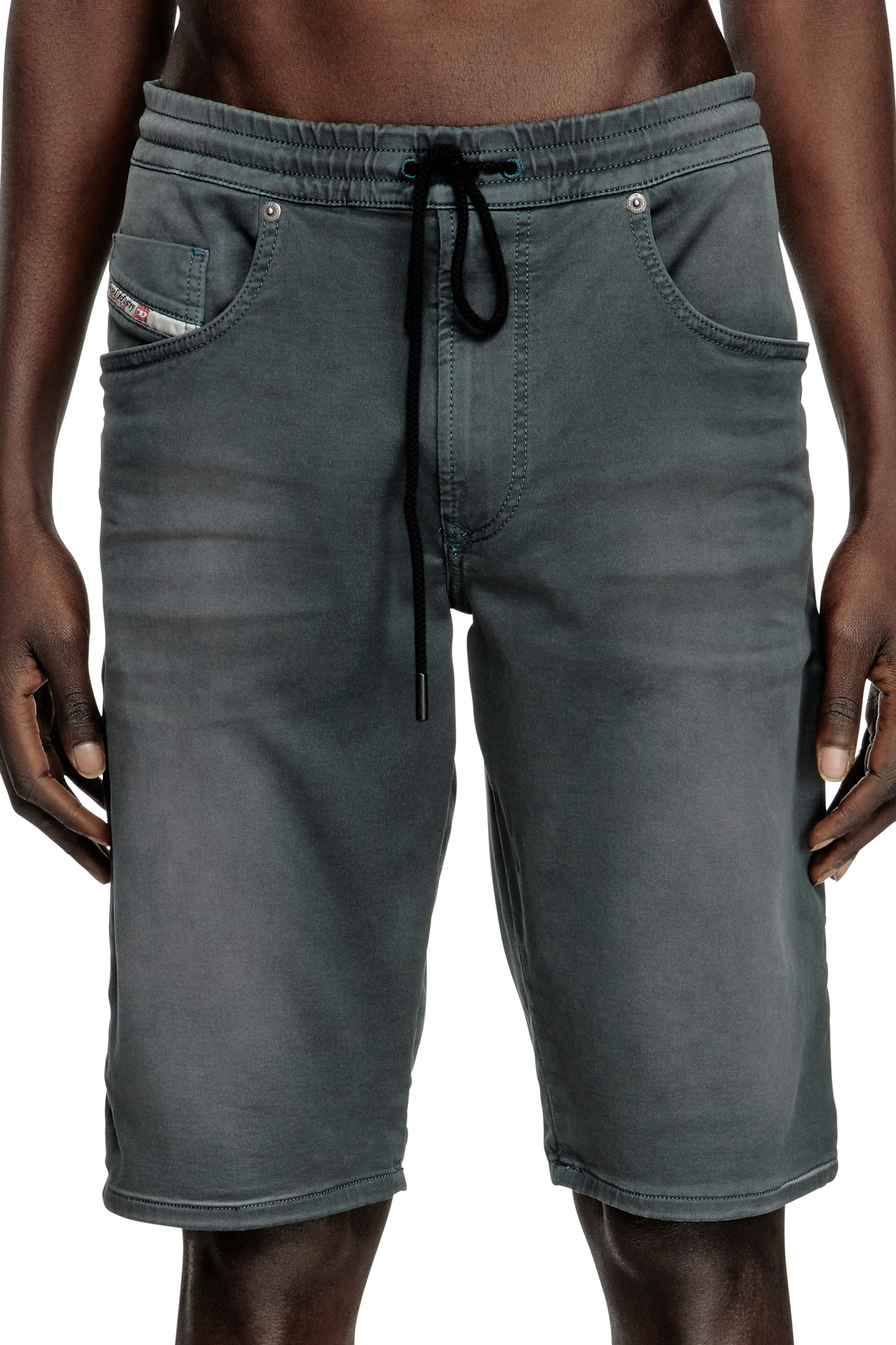 2033 D-KROOLEY-SHORT JOGG, Grigio scuro Diesel - 2033 D-KROOLEY-SHORT JOGG, Short chino in JoggJeans Uomo in Grigio - 5