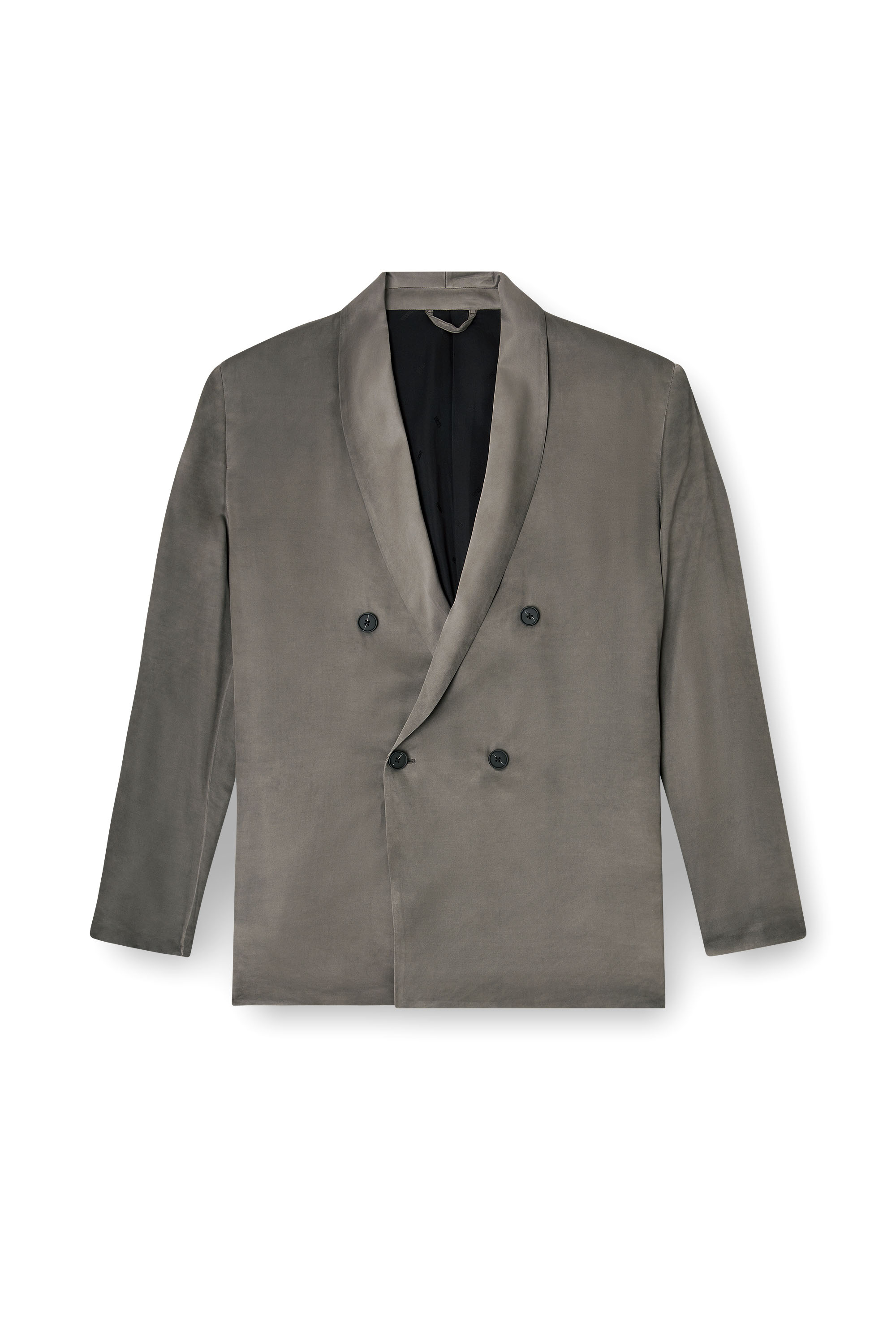 Diesel - J-ARMAN-ALBG, Blazer un viscosa fluida dirt-wash Uomo in Grigio - 3