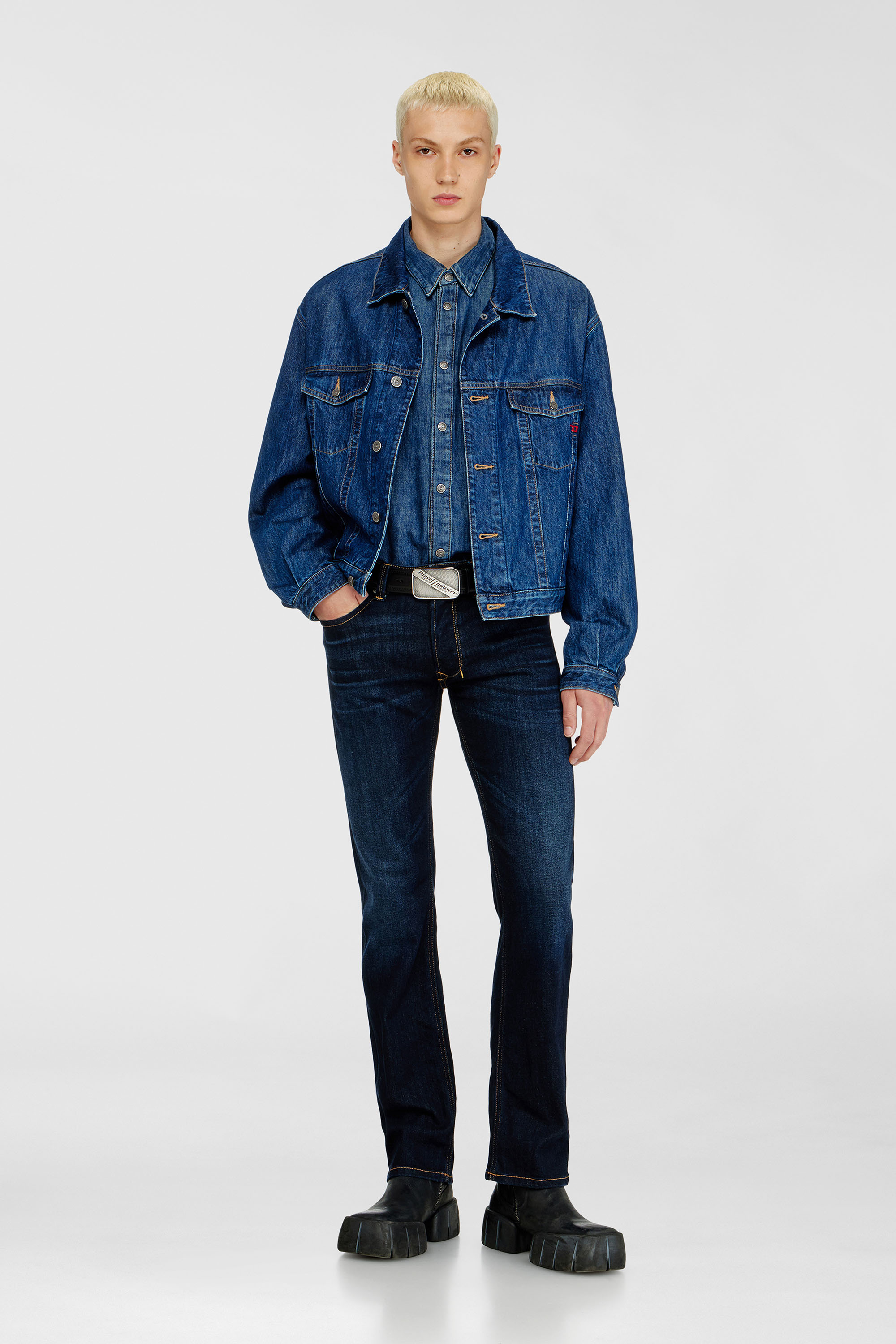 Diesel - Man's Regular Jeans 1985 Larkee 09Q15, Dark Blue - 1