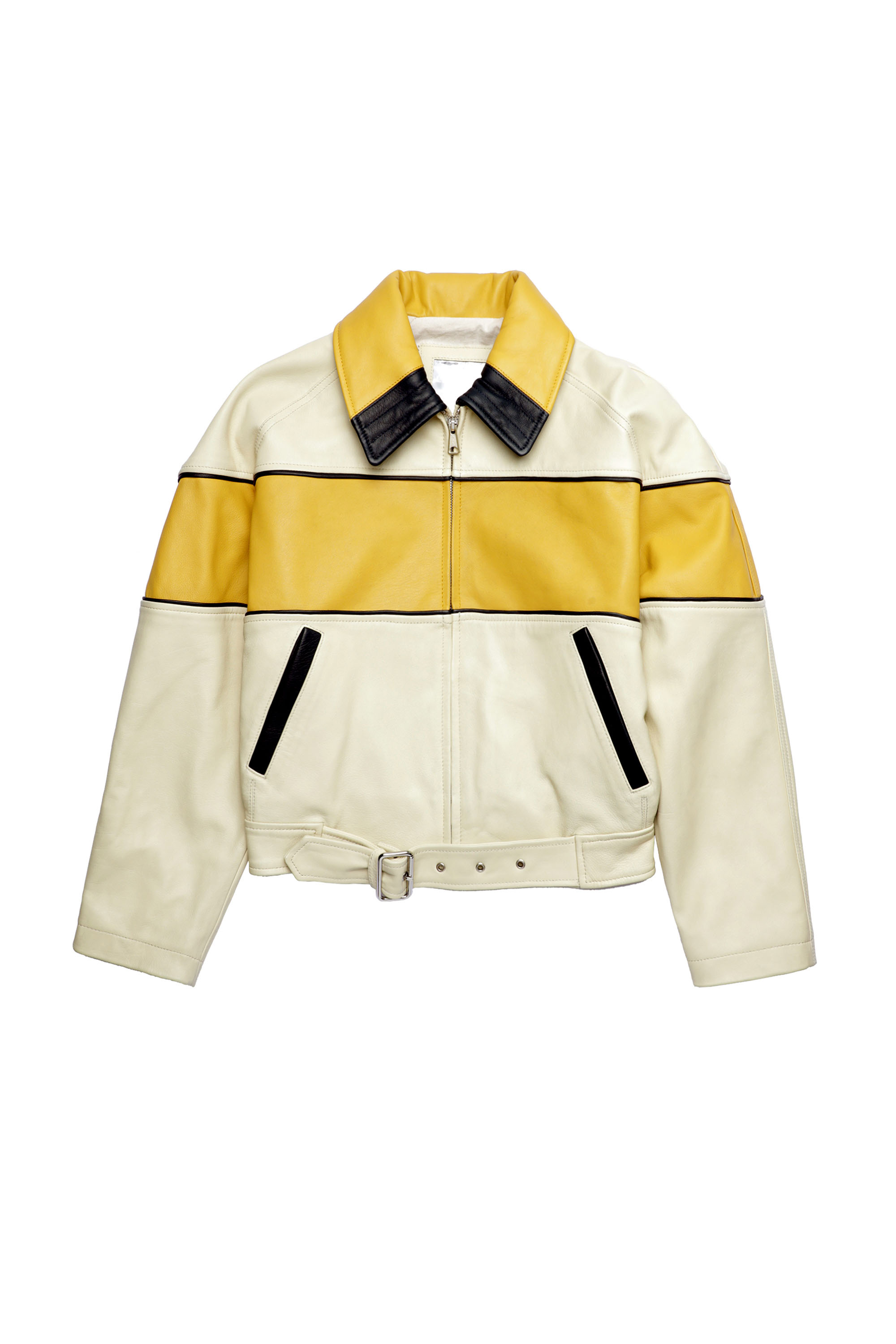 DXD-22-L03, Beige/Giallo - Giacche di pelle