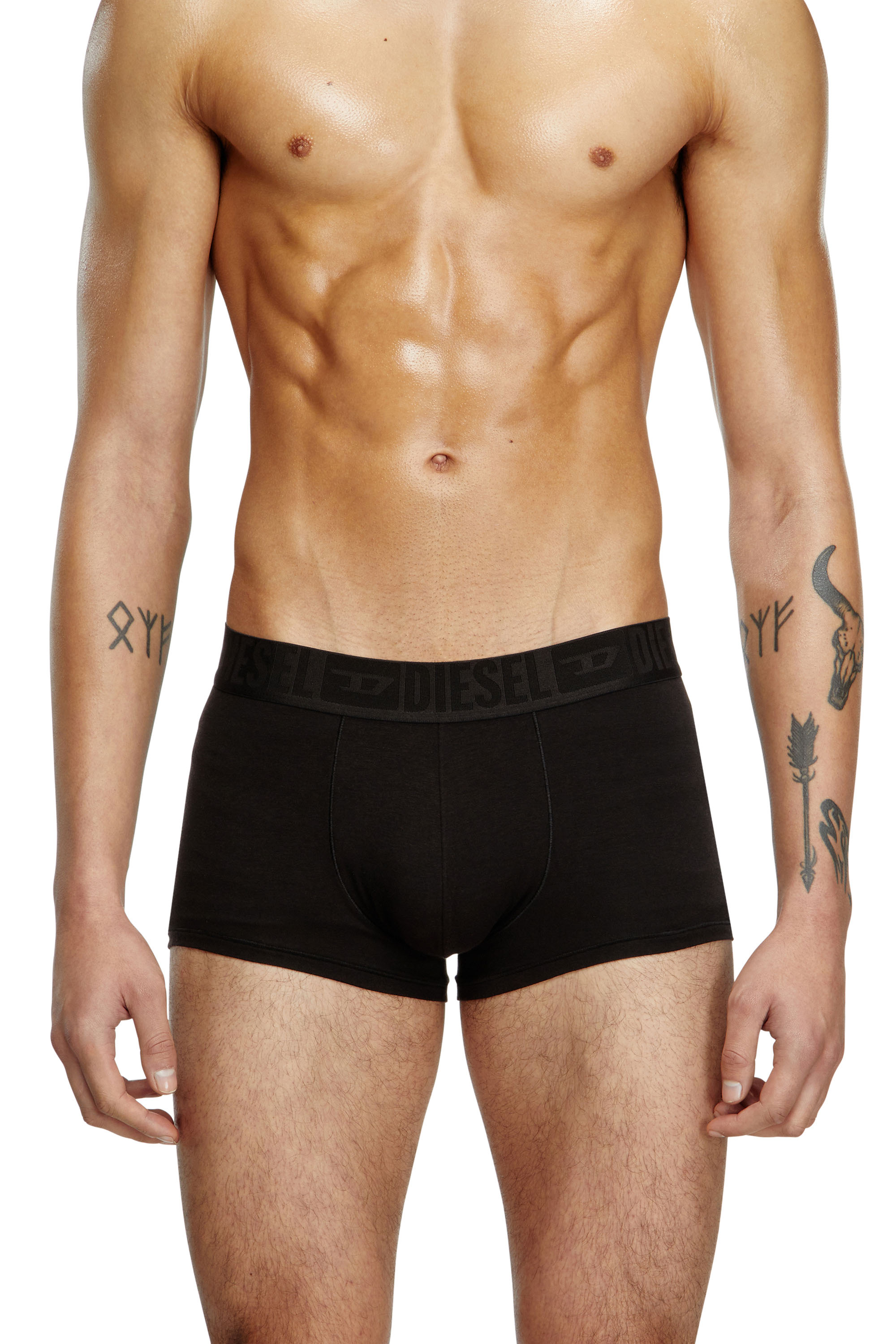 Diesel - BENJAMIN-D-MONO-3PACK, Set da tre paia di boxer tinta unita Uomo in Nero - 2