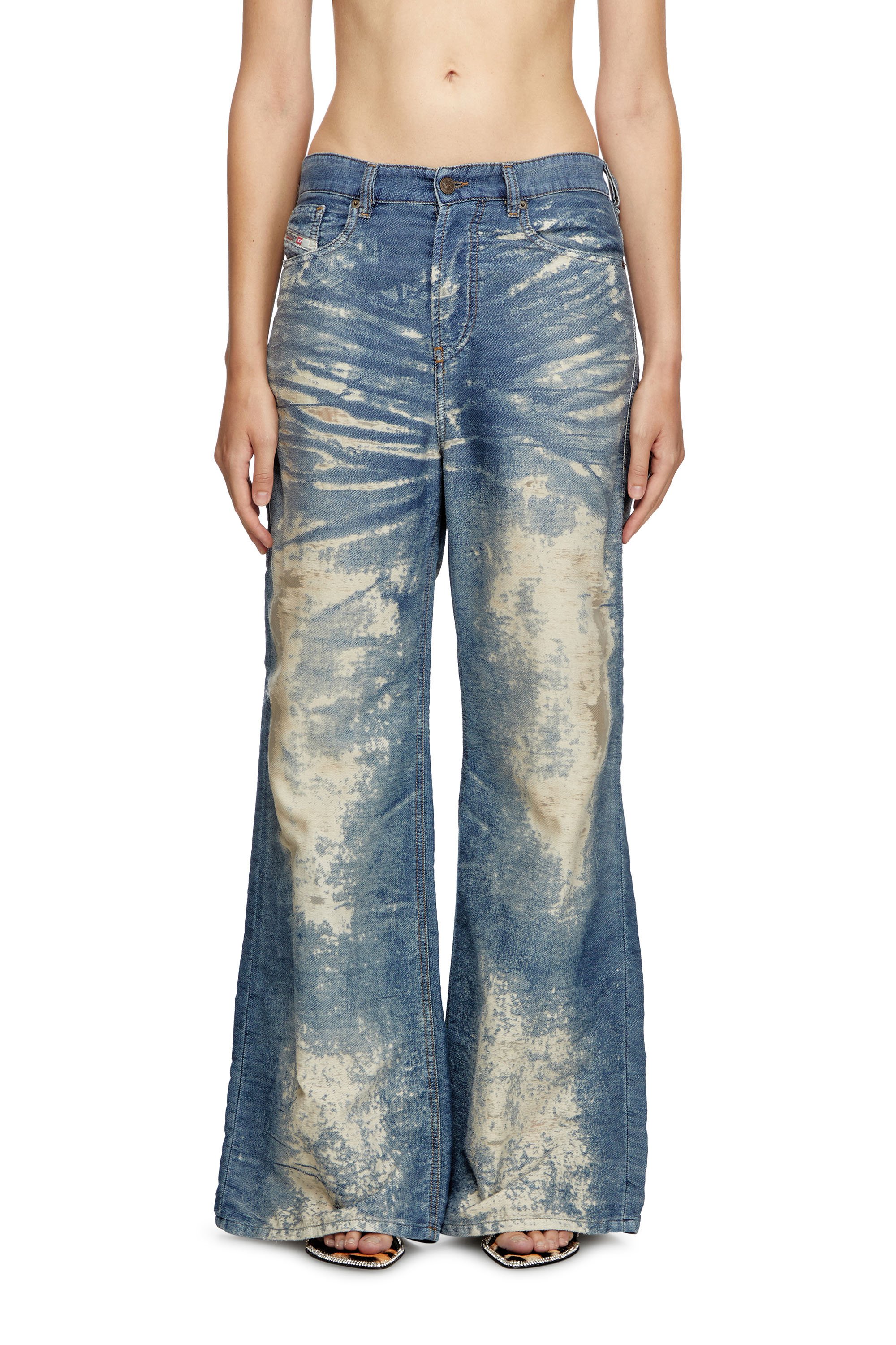 Diesel - Straight Jeans 1996 D-Sire 068RE Donna, Blu medio - Image 2