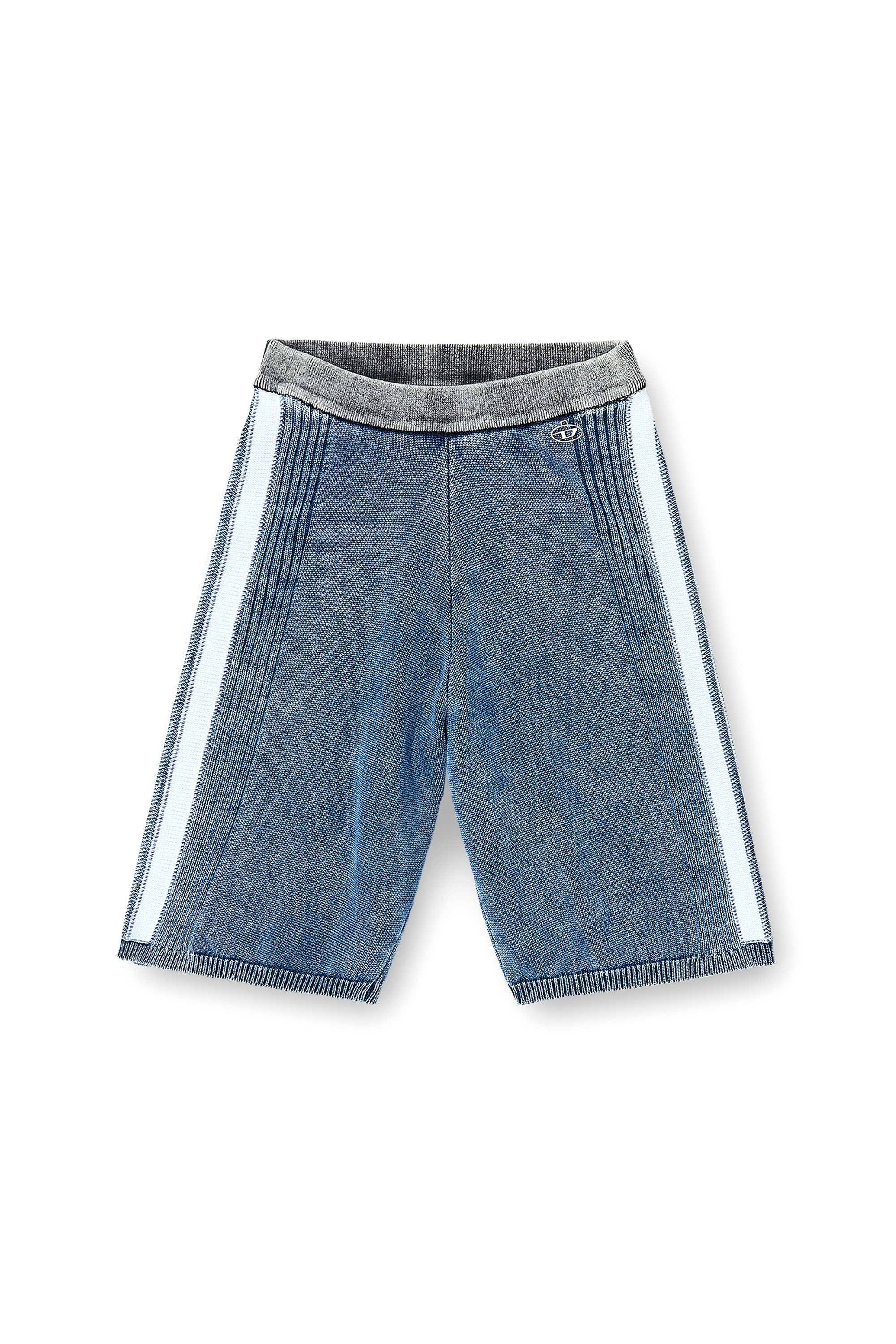 Diesel - M-ESTHER, Short in maglia con bande sportive Donna in ToBeDefined - 4