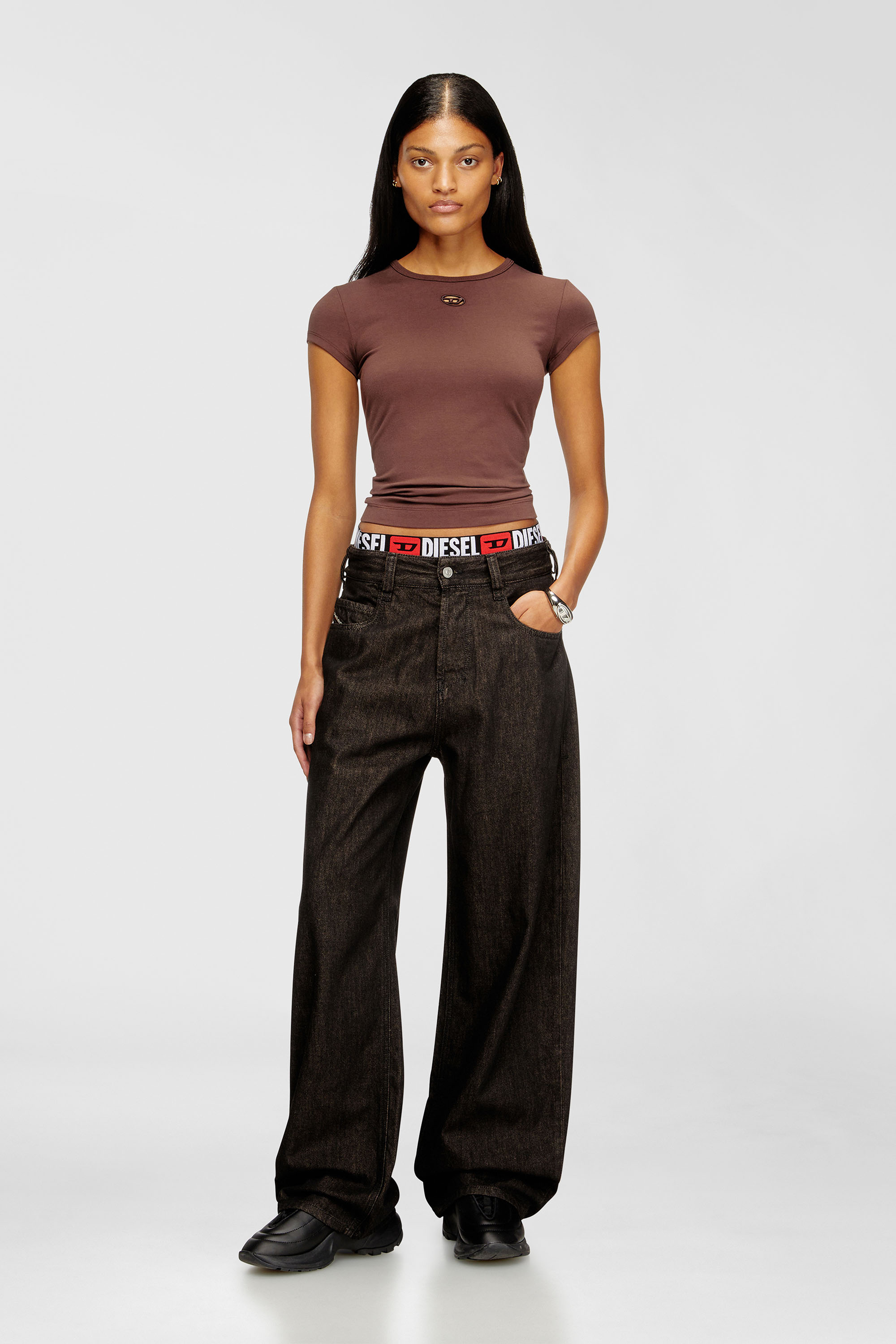 Diesel - Relaxed Jeans 1997 D-Enim-M 09N25 Unisex, Nero/Grigio scuro - Image 1