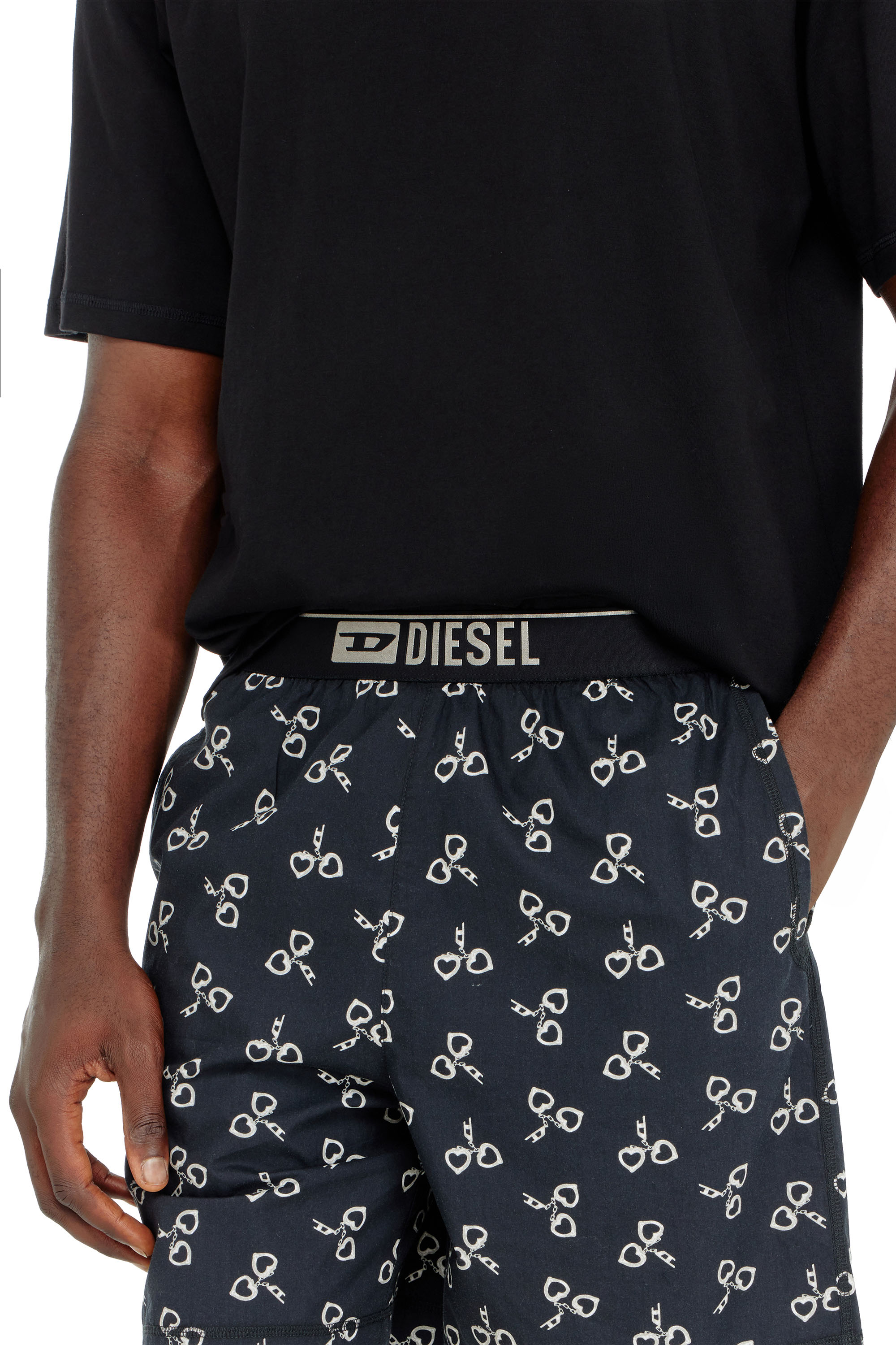 Diesel - KIT-JAMES-D-BOX, Set pigiama in cotone con stampa manette Uomo in ToBeDefined - 4