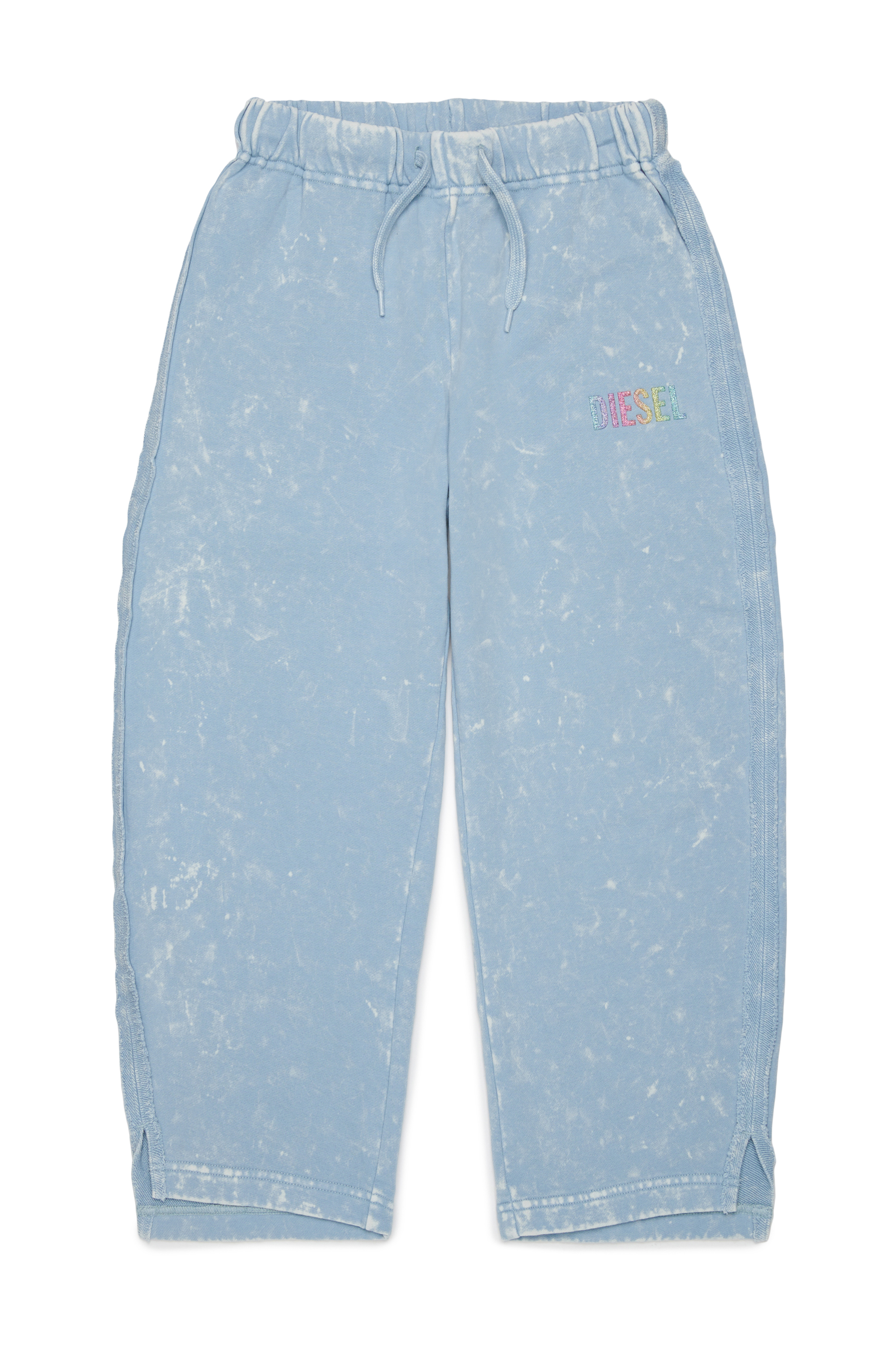 Diesel - PLOXY, Pantaloni in cotone effetto marmorizzato Donna in Blu - 1