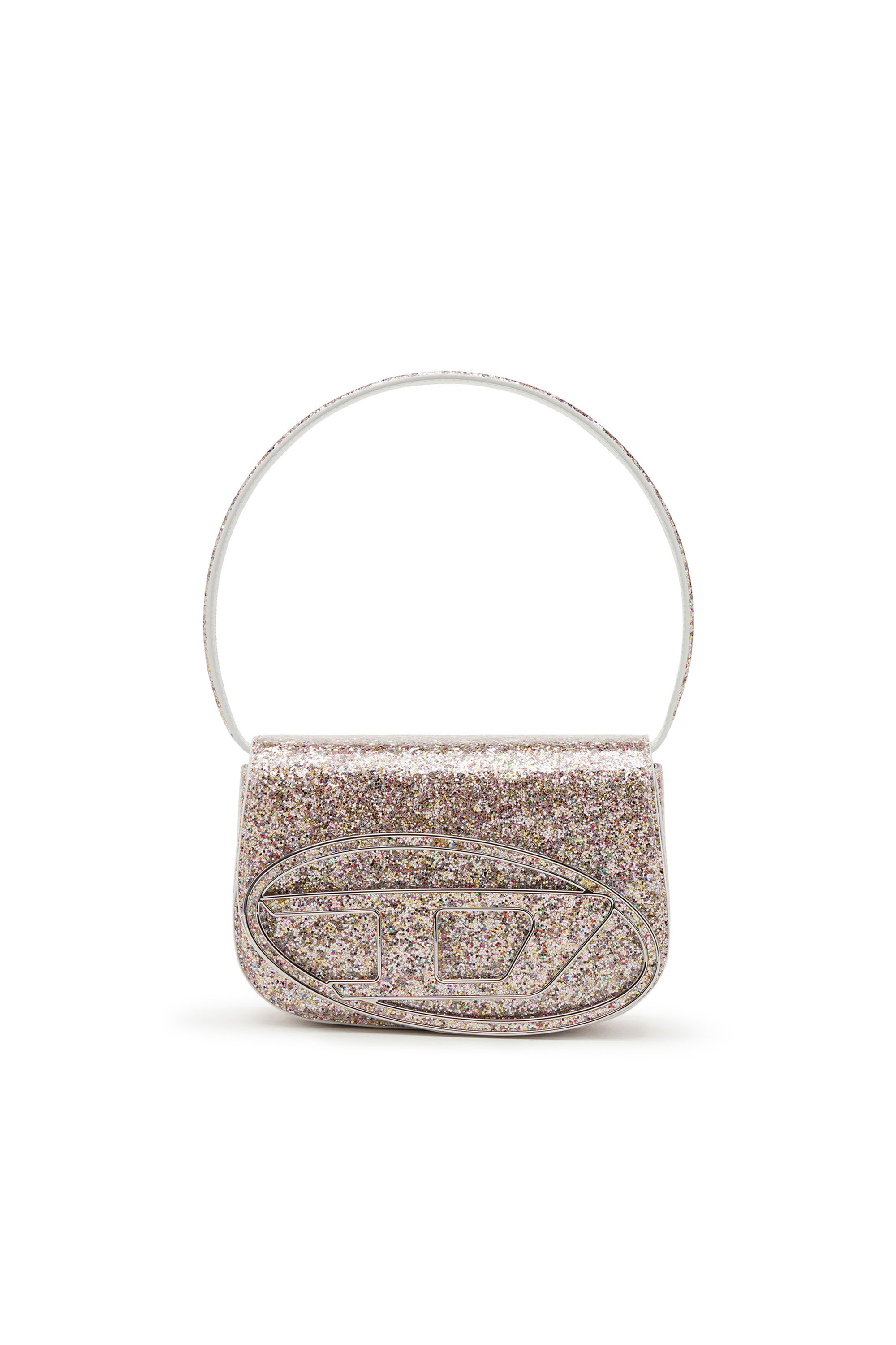 Diesel - 1DR, 1DR-Iconica borsa a spalla con macro glitter Donna in Rosa - 1