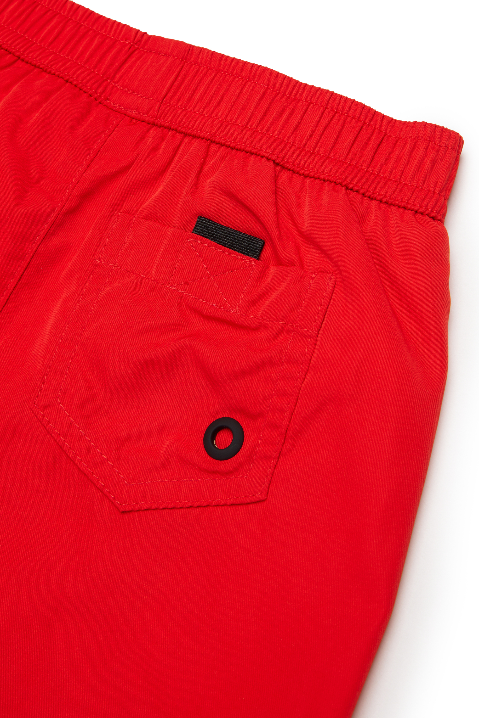 Diesel - MISITB, Shorts da nuoto con maxi stampa Biscotto Uomo in Rosso - 4
