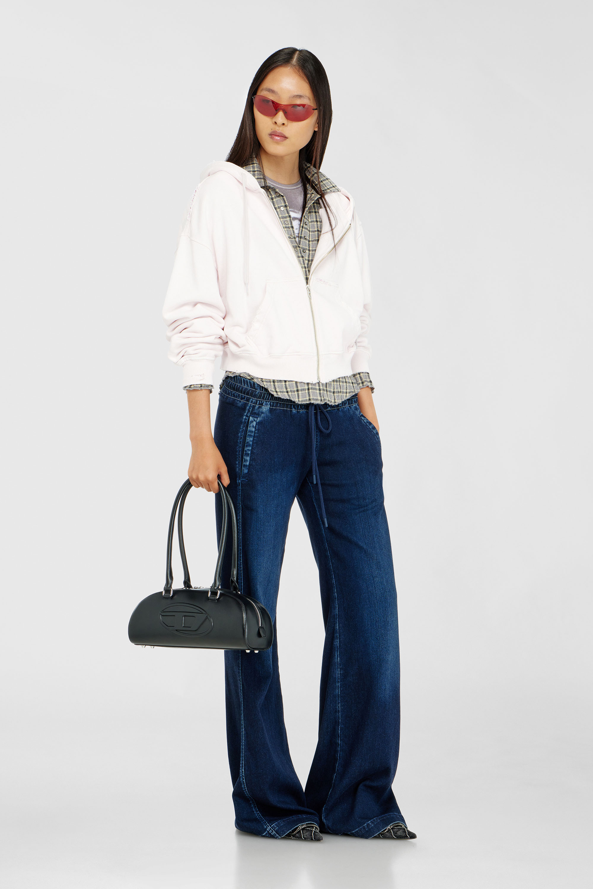 Diesel - Relaxed 2078 D-Ainty Joggjeans&reg; 09P96 Donna, Blu Scuro - Image 1