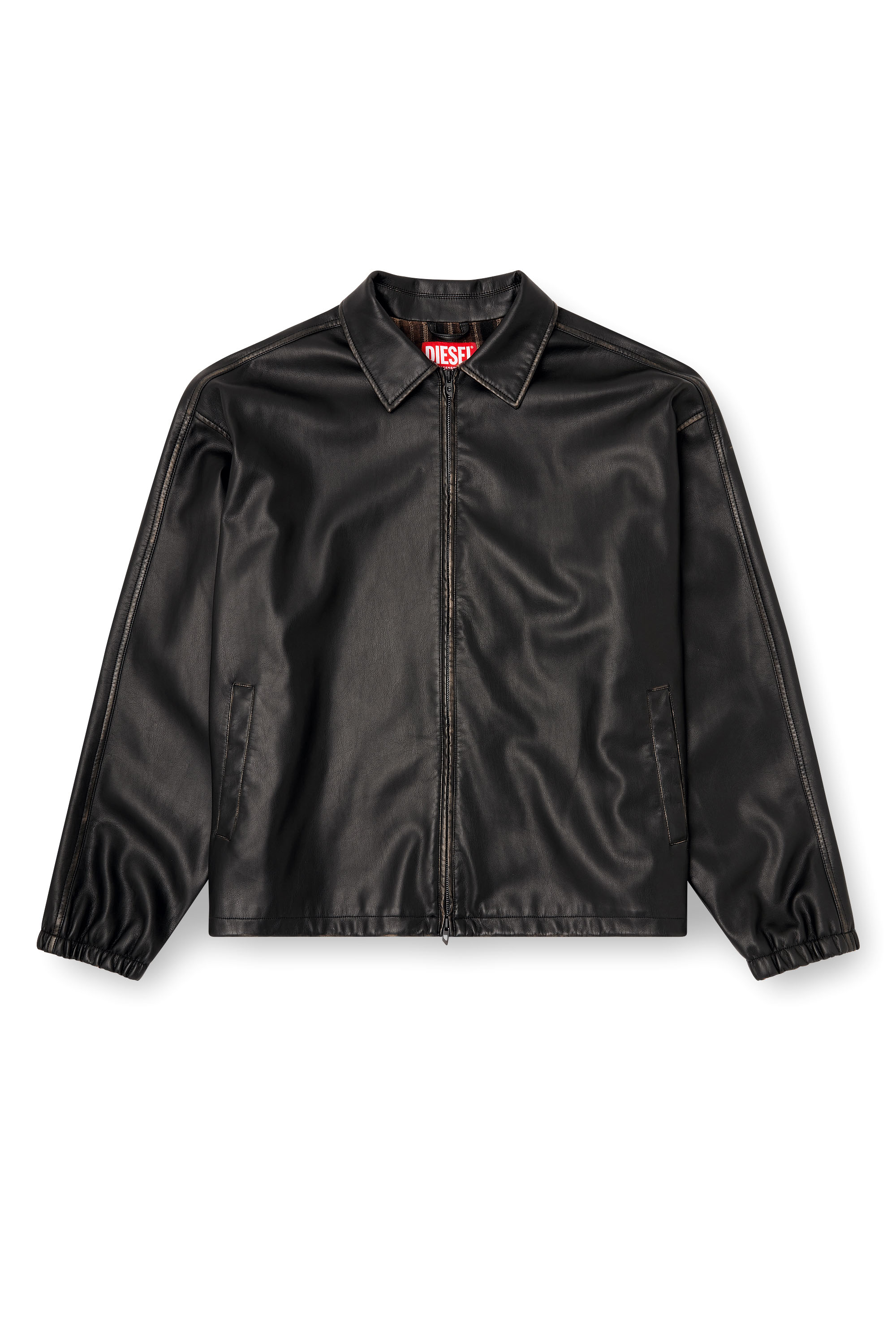 Diesel - J-AKE, Giacca in tessuto tecnico distressed Unisex in Nero - 3