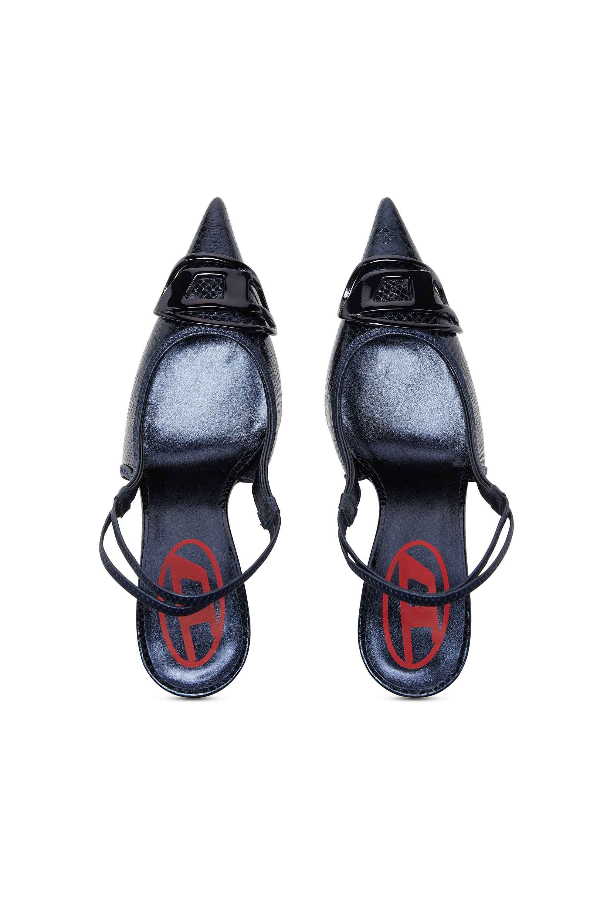 D-VENUS SB Woman: Slingback pumps in nappa leather, D logo | Diesel