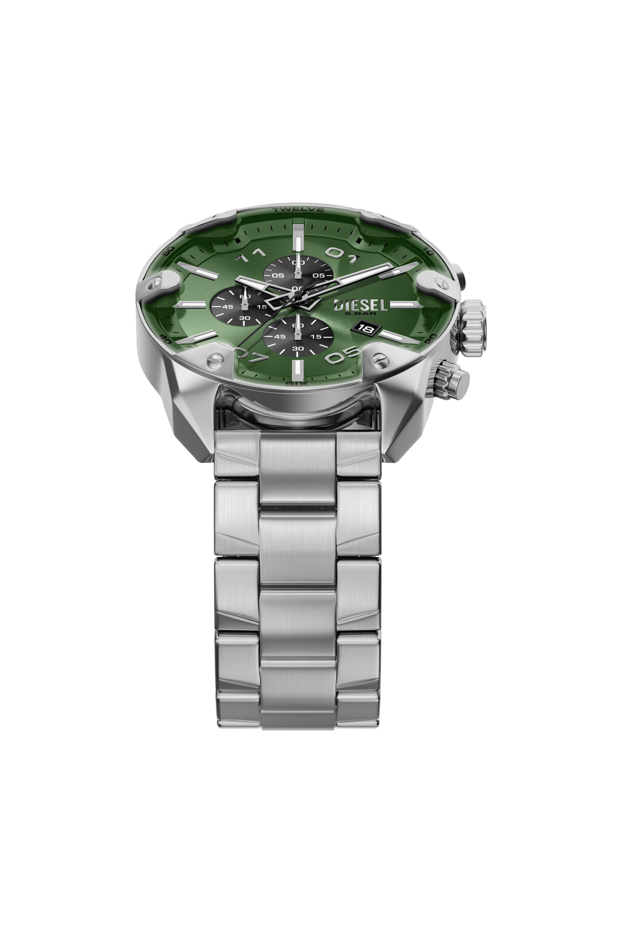 Diesel - DZ4712 WATCH, Orologio Spiked in acciaio inox con borchie Uomo in Argento - 6