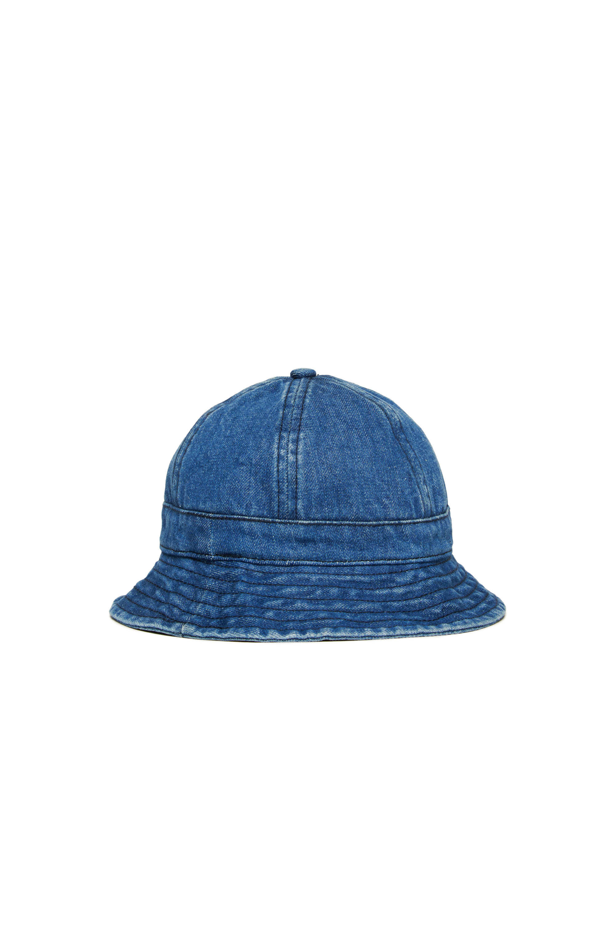 Diesel - FDENB, Cappello da pescatore in denim con toppa Oval D Unisex in Blu - 2