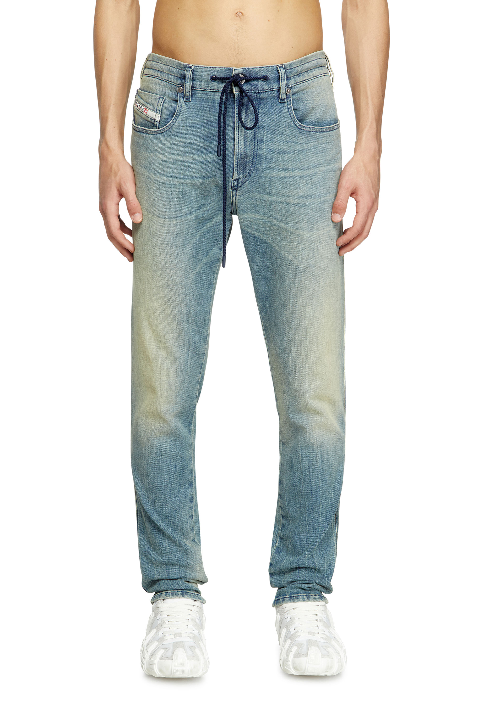Diesel - Slim 2060 D-Strukt Joggjeans® 09M31 Uomo, Blu Chiaro - Image 1