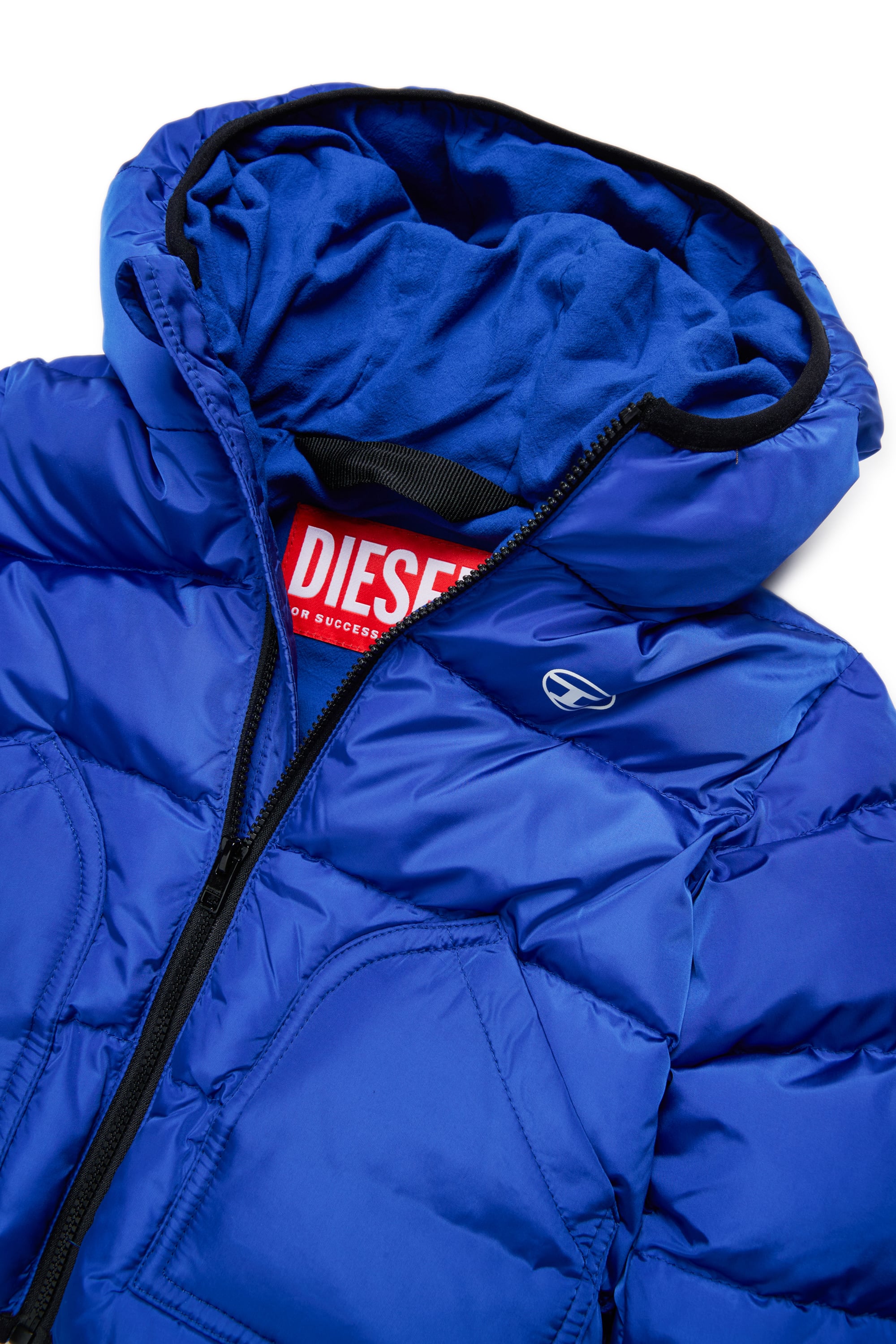Diesel - JSIPB, Piumino con logo Oval D Unisex in Blu - 3