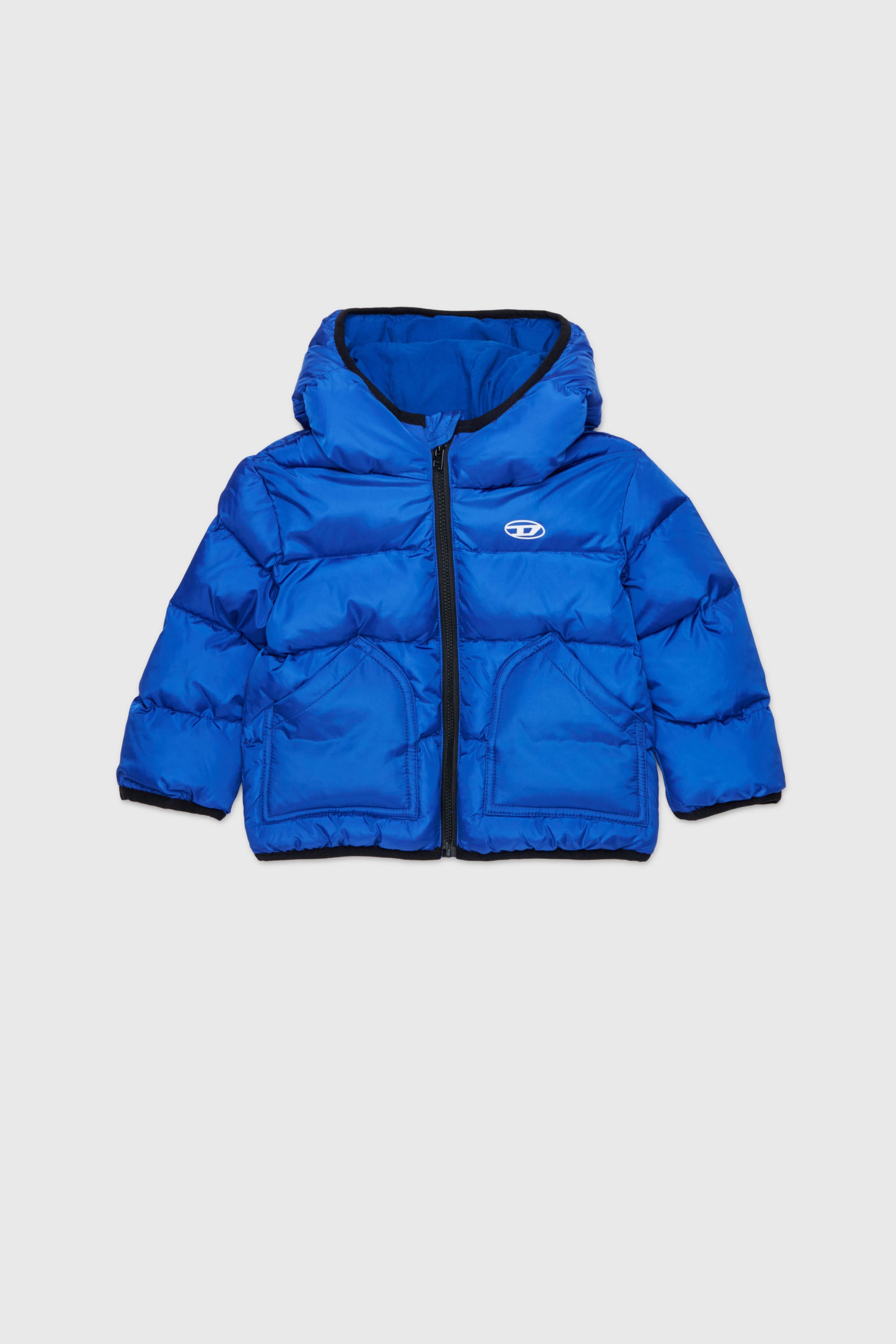 Diesel - JSIPB, Piumino con logo Oval D Unisex in Blu - 1