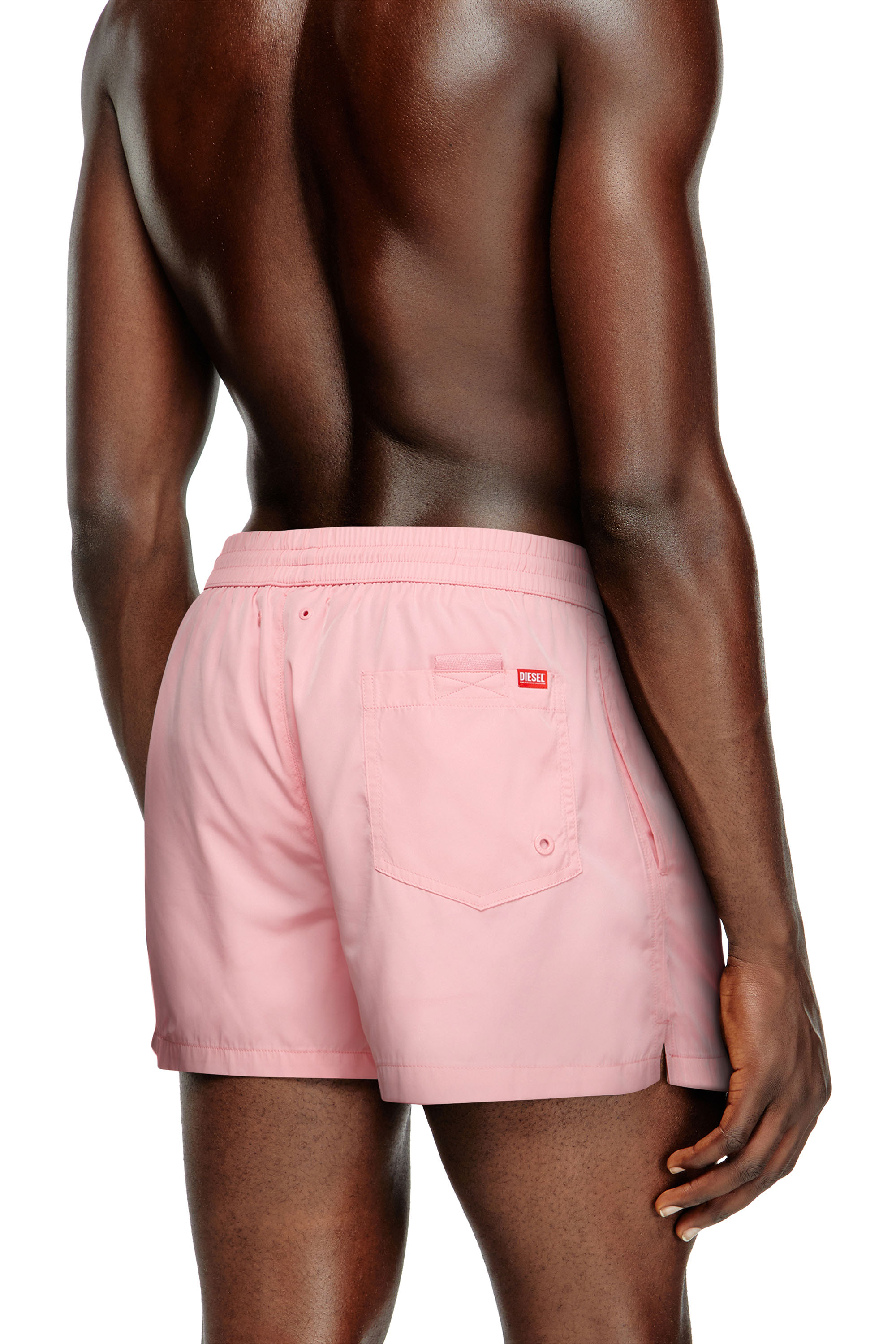 Diesel - MARIO-34-D-CORE, Boxer da mare con stampa logo Uomo in Rosa - 3