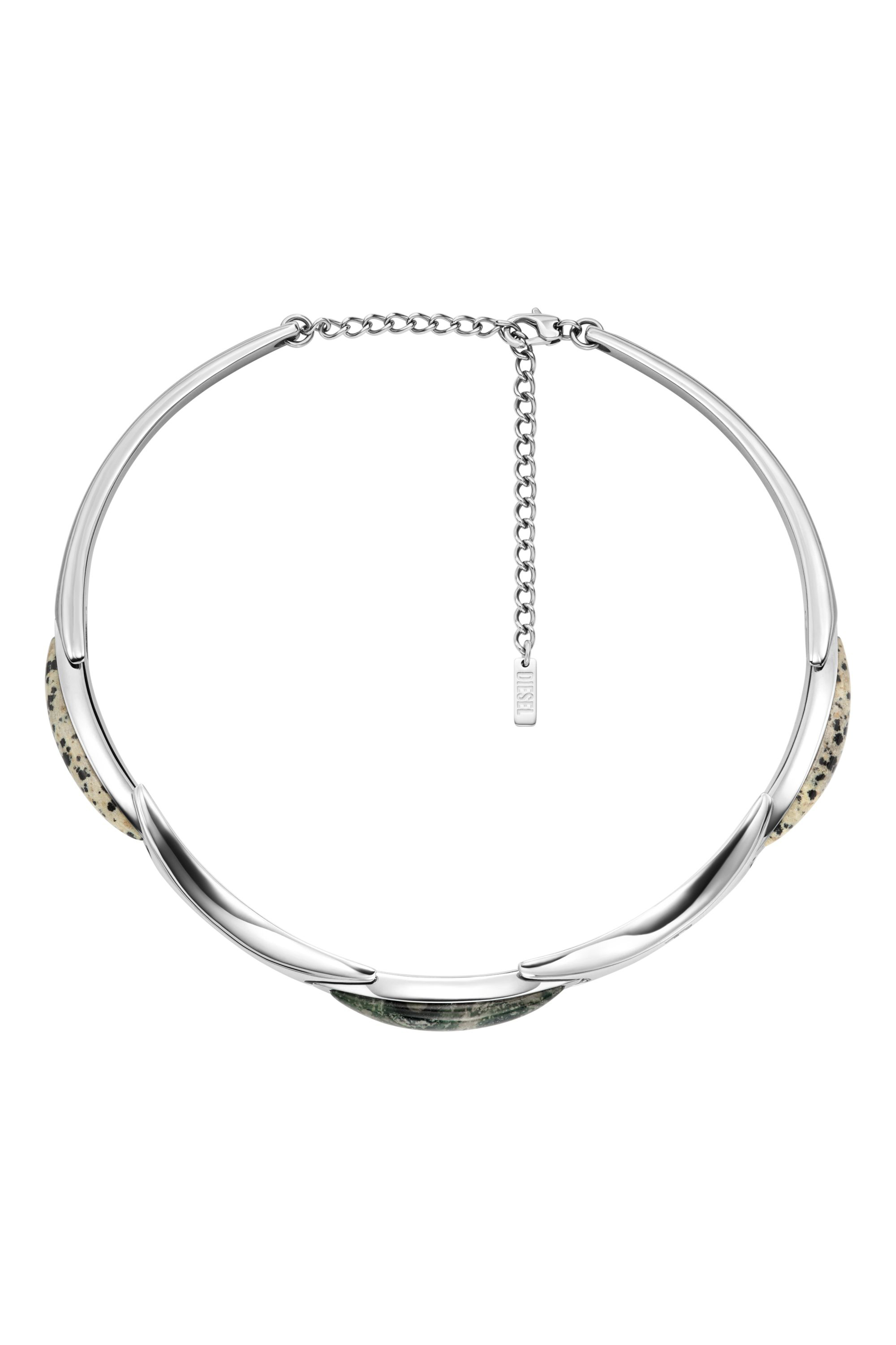 Diesel - DX167740 JEWELLERY, Collana girocollo in acciaio inossidabile Unisex in Argento - 1