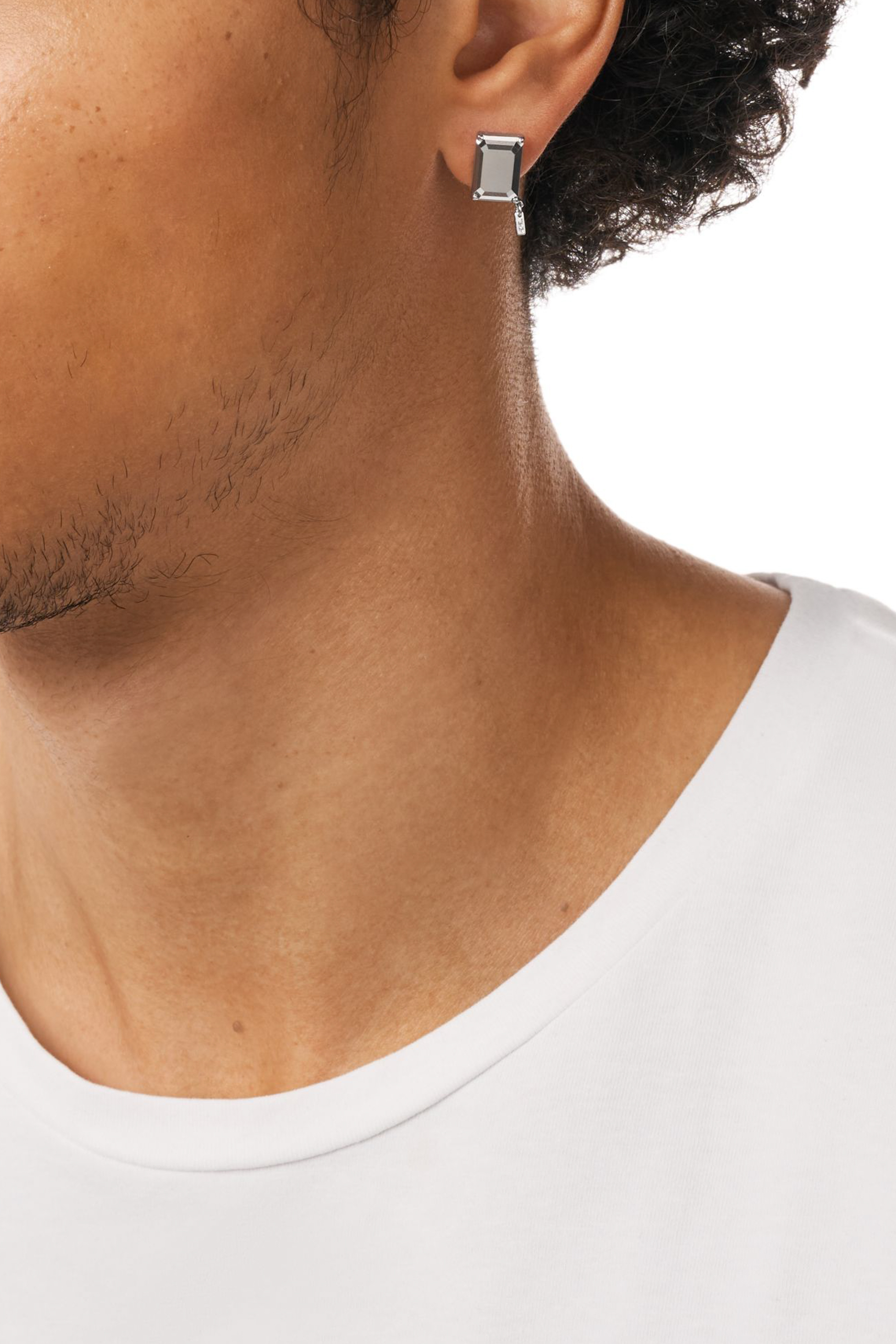 Diesel - DL1366040 STERLING SILVER JEWEL, Orecchino in argento sterling Unisex in Argento - 4