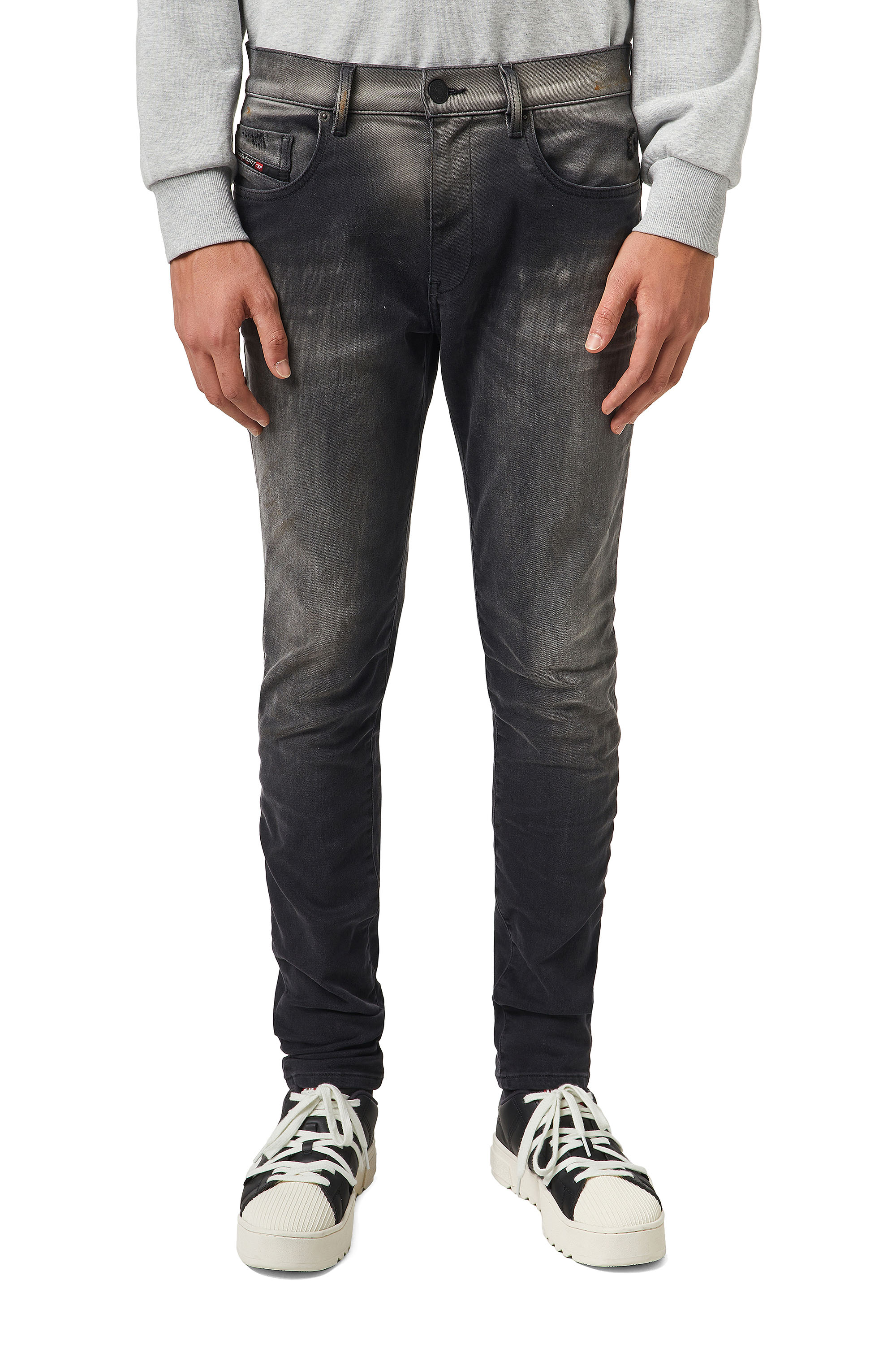 D-Strukt JoggJeans® 09B04, Nero/Grigio scuro - Jeans