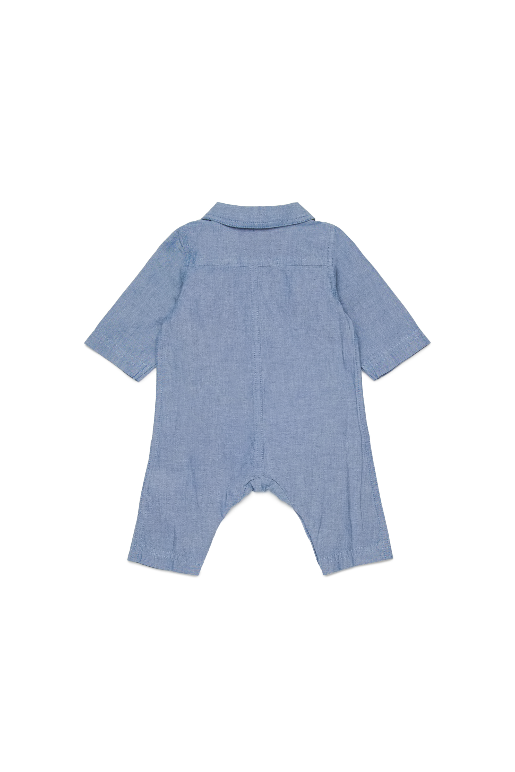 Diesel - JUSTY-NB, Tuta in cotone con tasche ricamate Unisex in Blu - 2