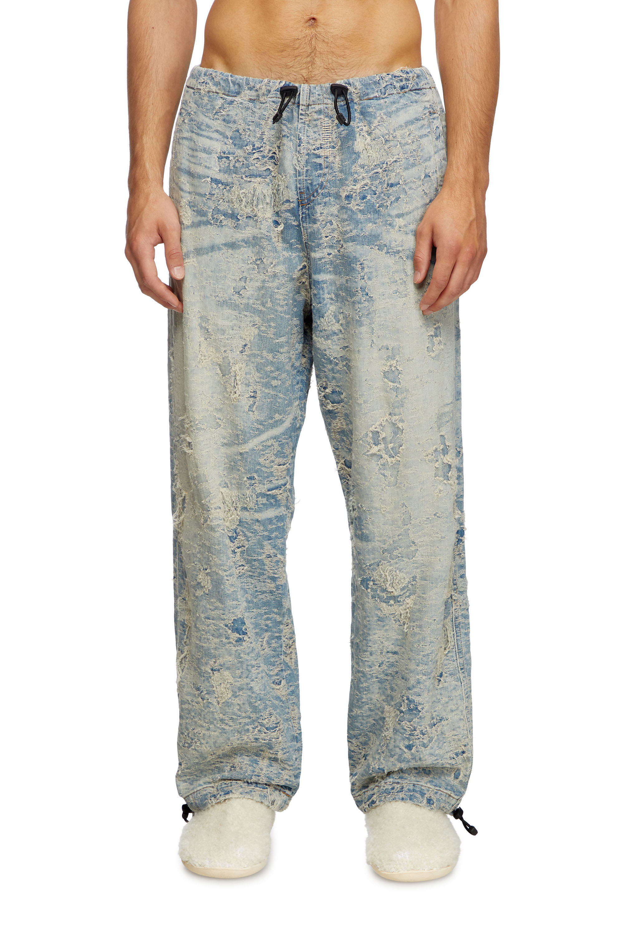 Diesel - Relaxed Jeans D-Martial 007Z7 Unisex, Blu Chiaro - Image 2