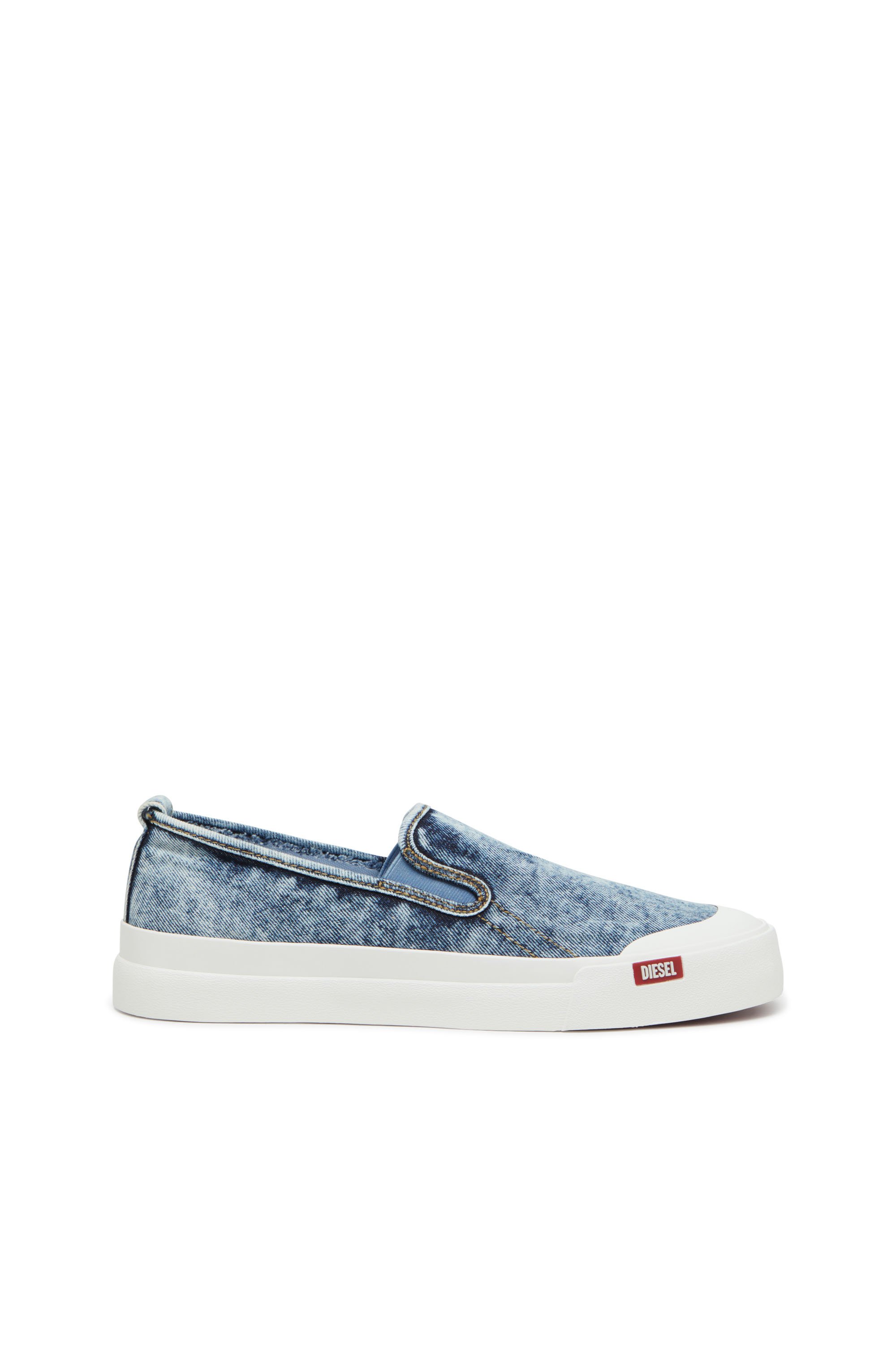 Diesel - S-ATHOS NMD SO, Sneaker slip-on in denim Uomo in Blu - 1