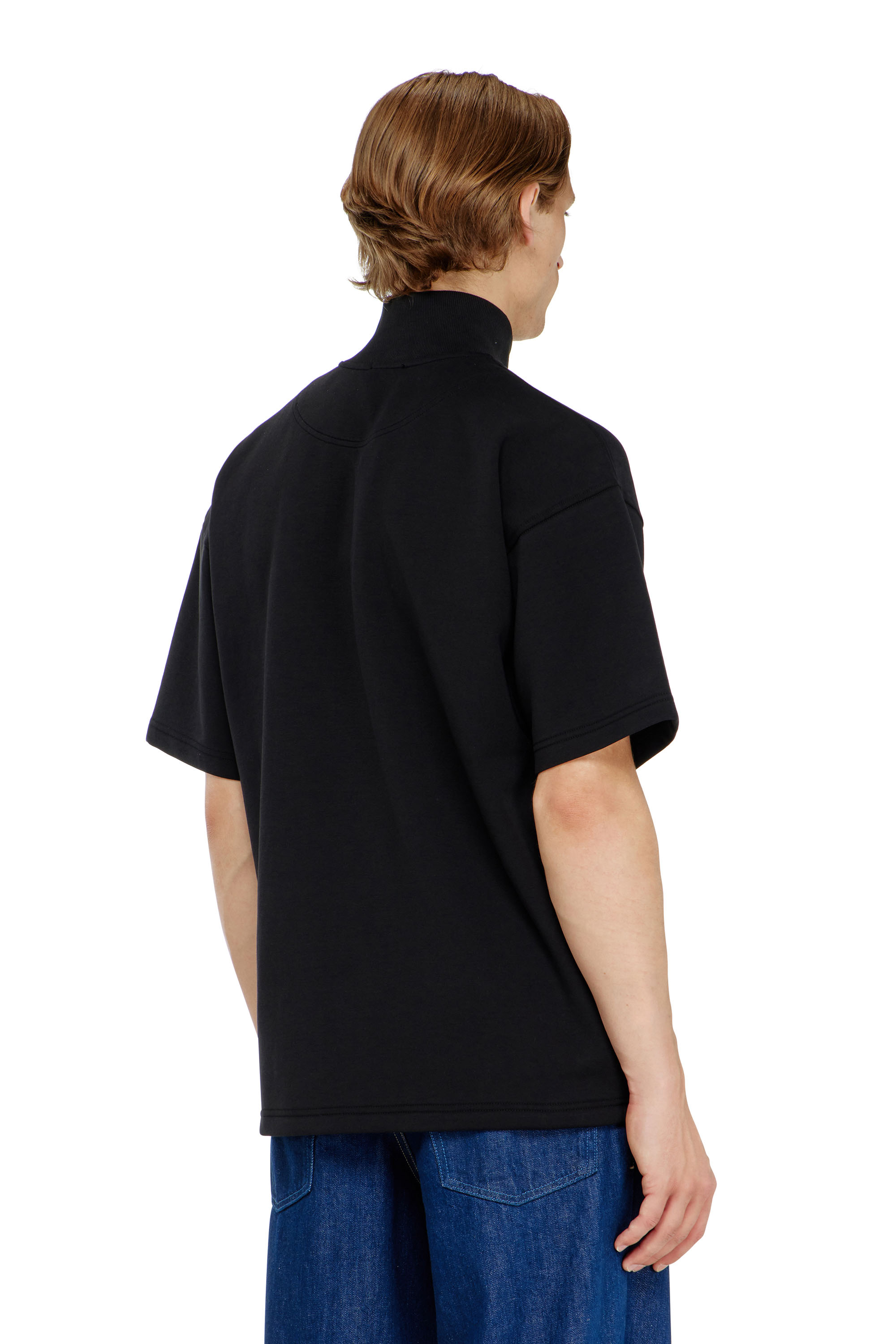 Diesel - S-CUBY, Felpa a manica corta con zip in scuba leggero Uomo in ToBeDefined - 4