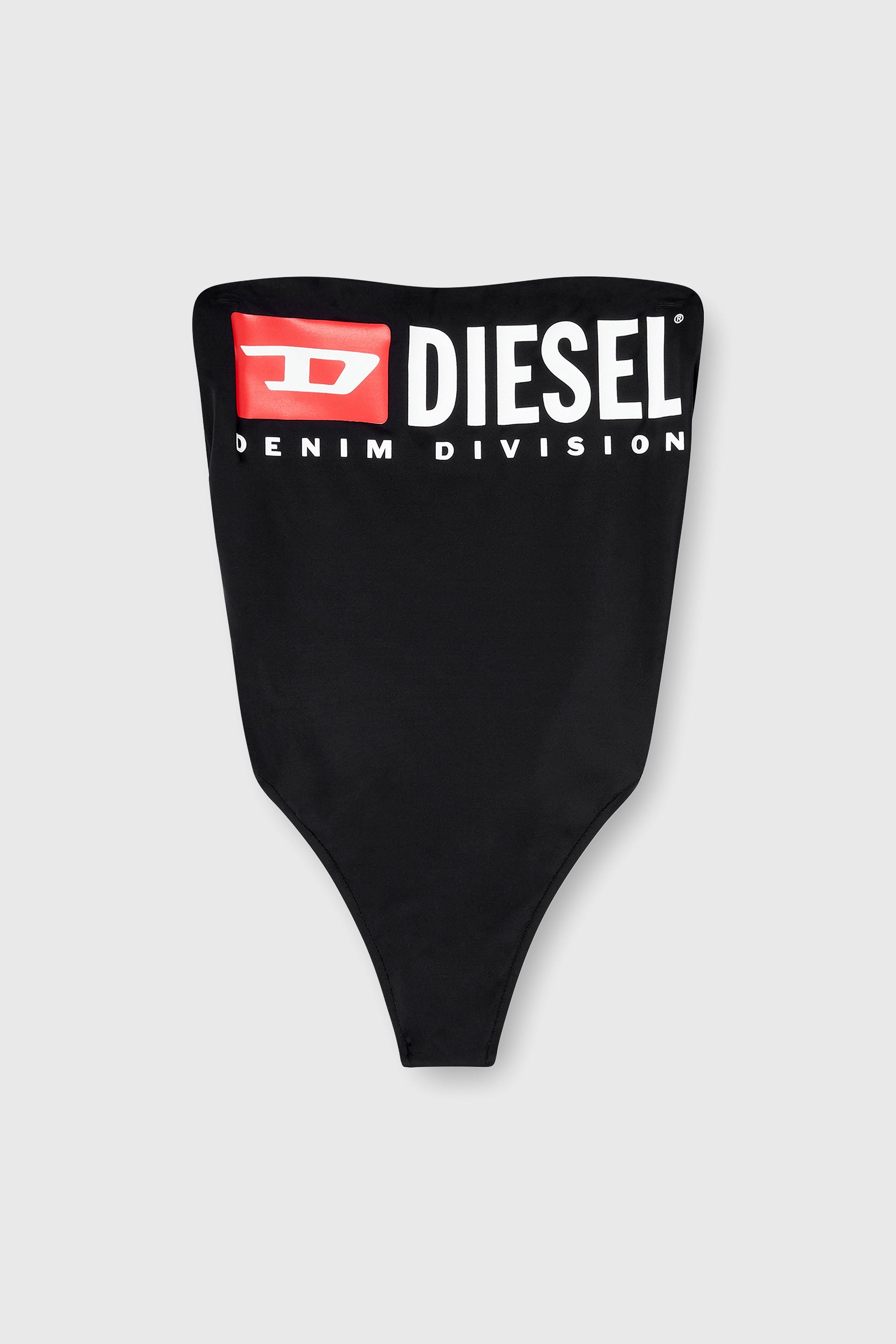 Diesel - CECILIA-D-CORE, Costume da bagno senza spalline con logo Diesel Denim Division Donna in Nero - 2