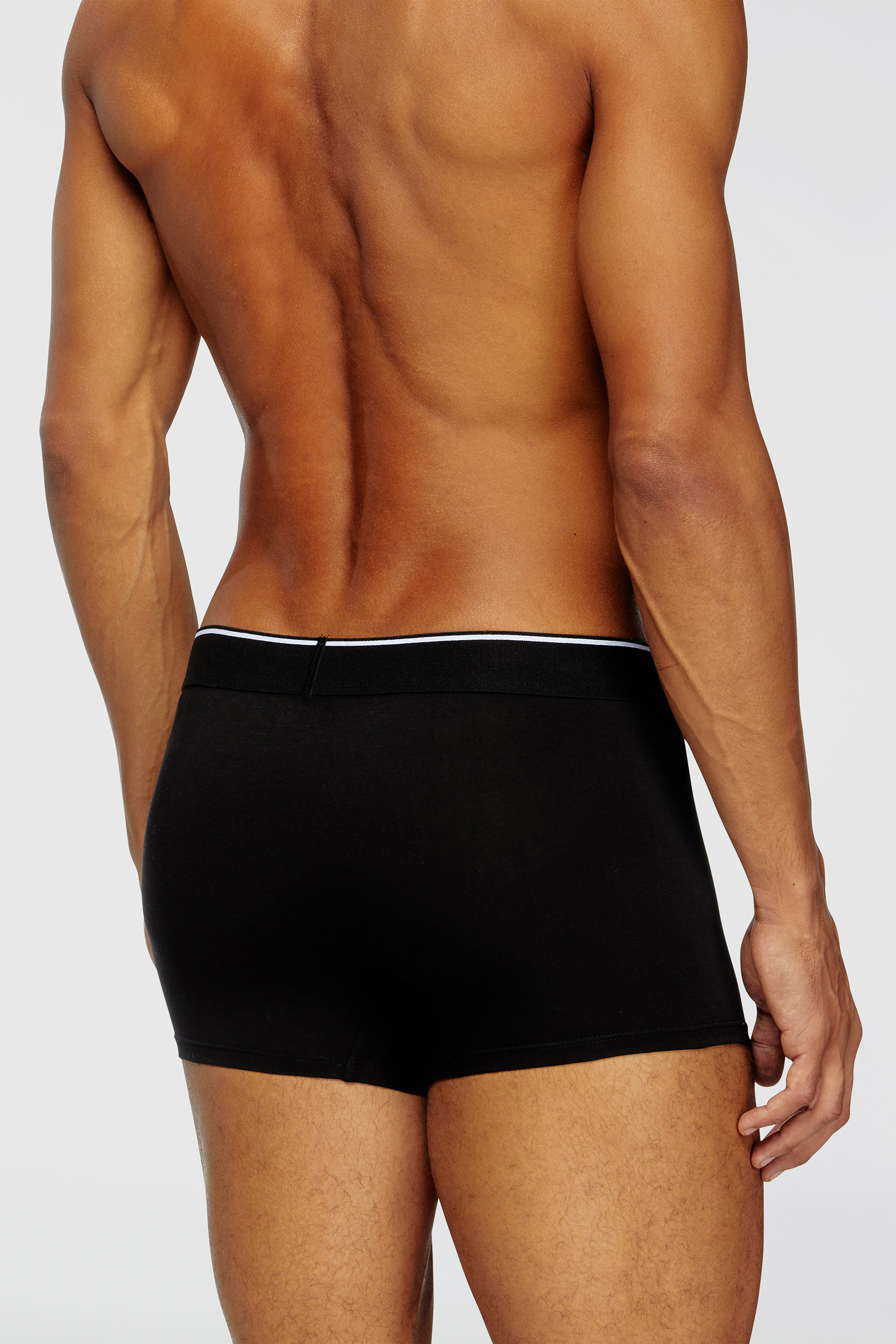 Diesel - UMBX-DAMIENTHREEPACK, Set da tre boxer tinta unita Uomo in Nero - 4
