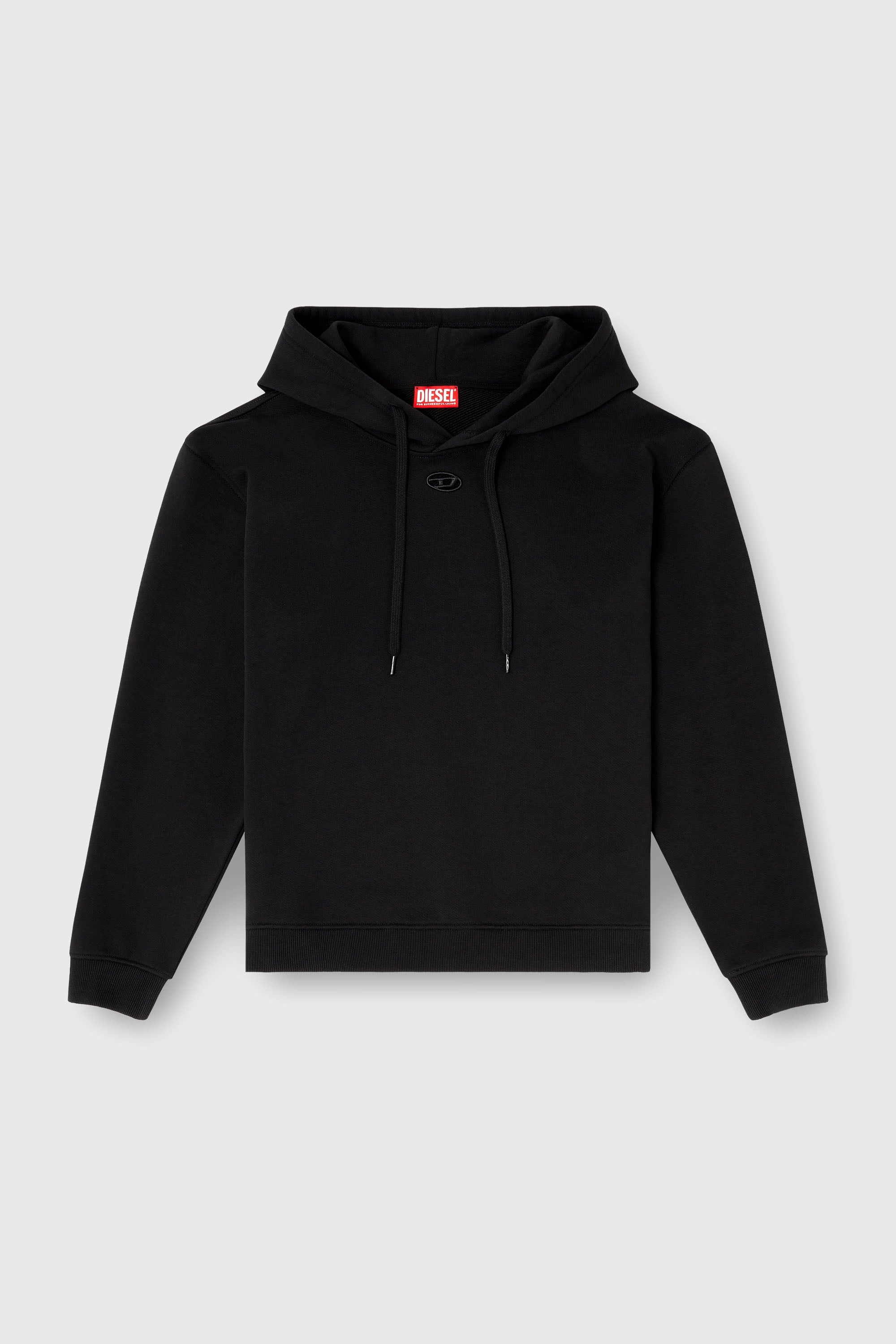 Diesel - F-NORMY-HOOD-OD, Felpa con cappuccio in cotone con logo Oval D Donna in Nero - 2