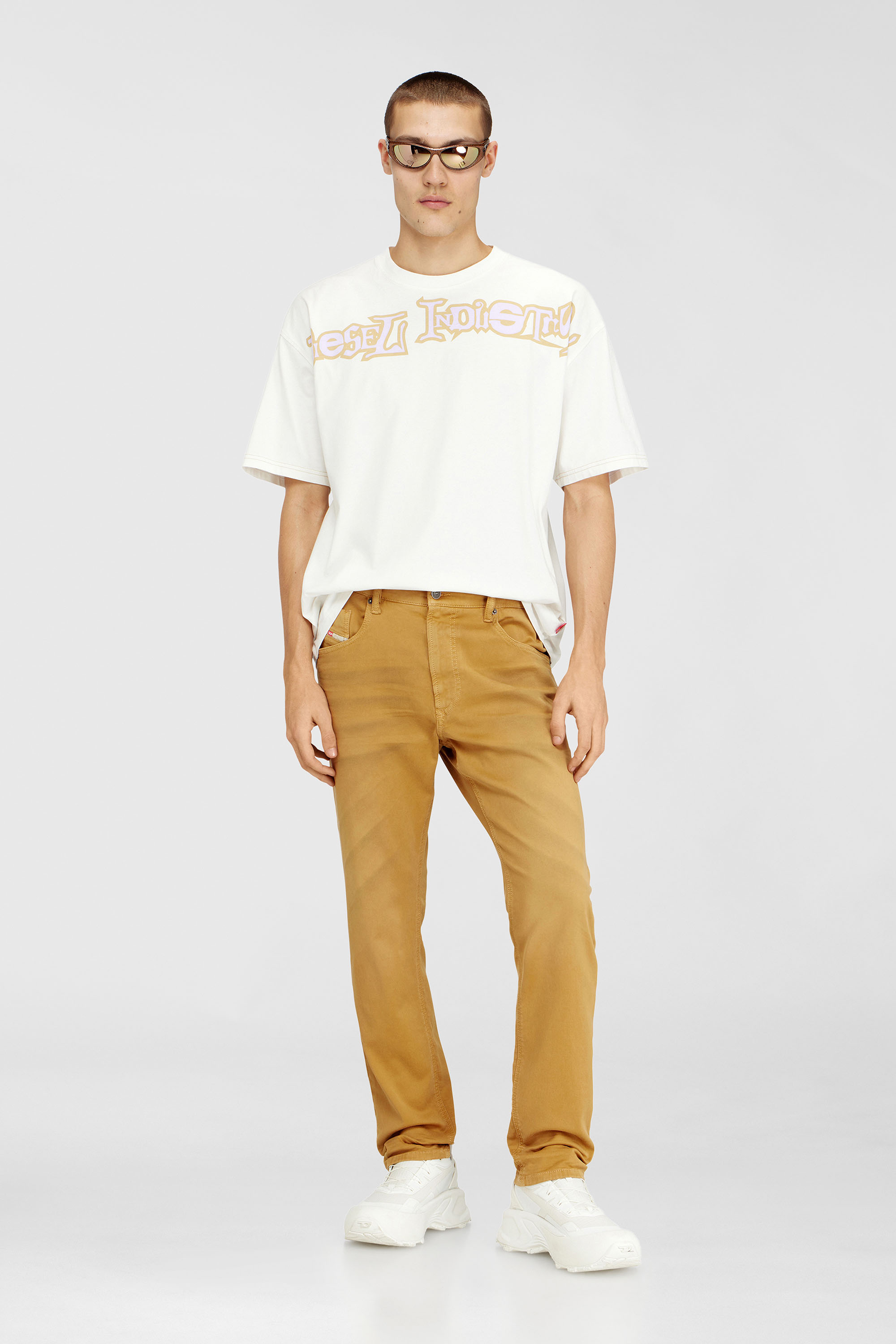 Diesel - Man's Regular 2032 D-Krooley-BW Joggjeans&reg; 0670M, Light Brown - 1