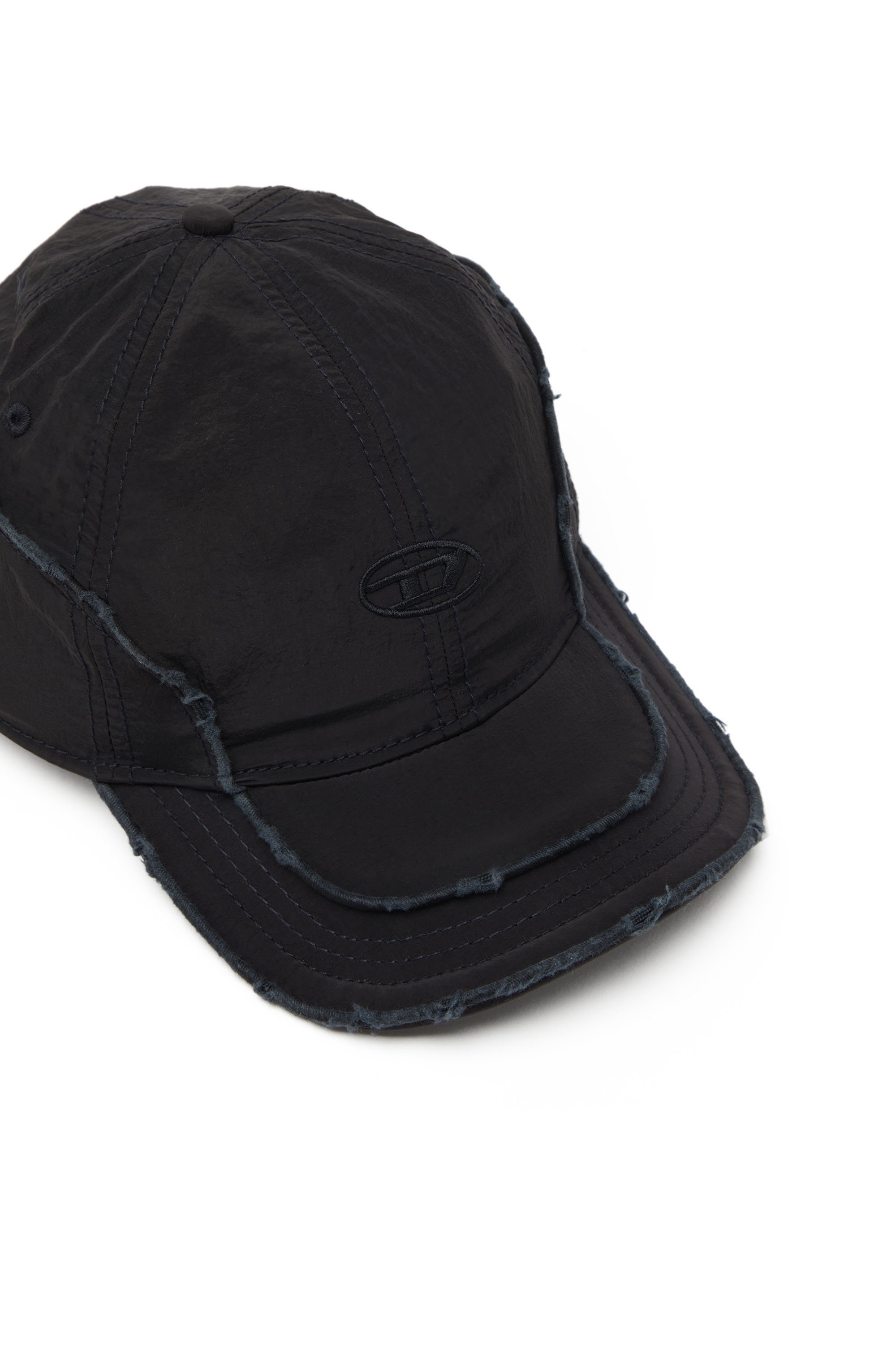 Diesel - C-ONNOR, Cappello da baseball in nylon con logo D Uomo in Nero - 4