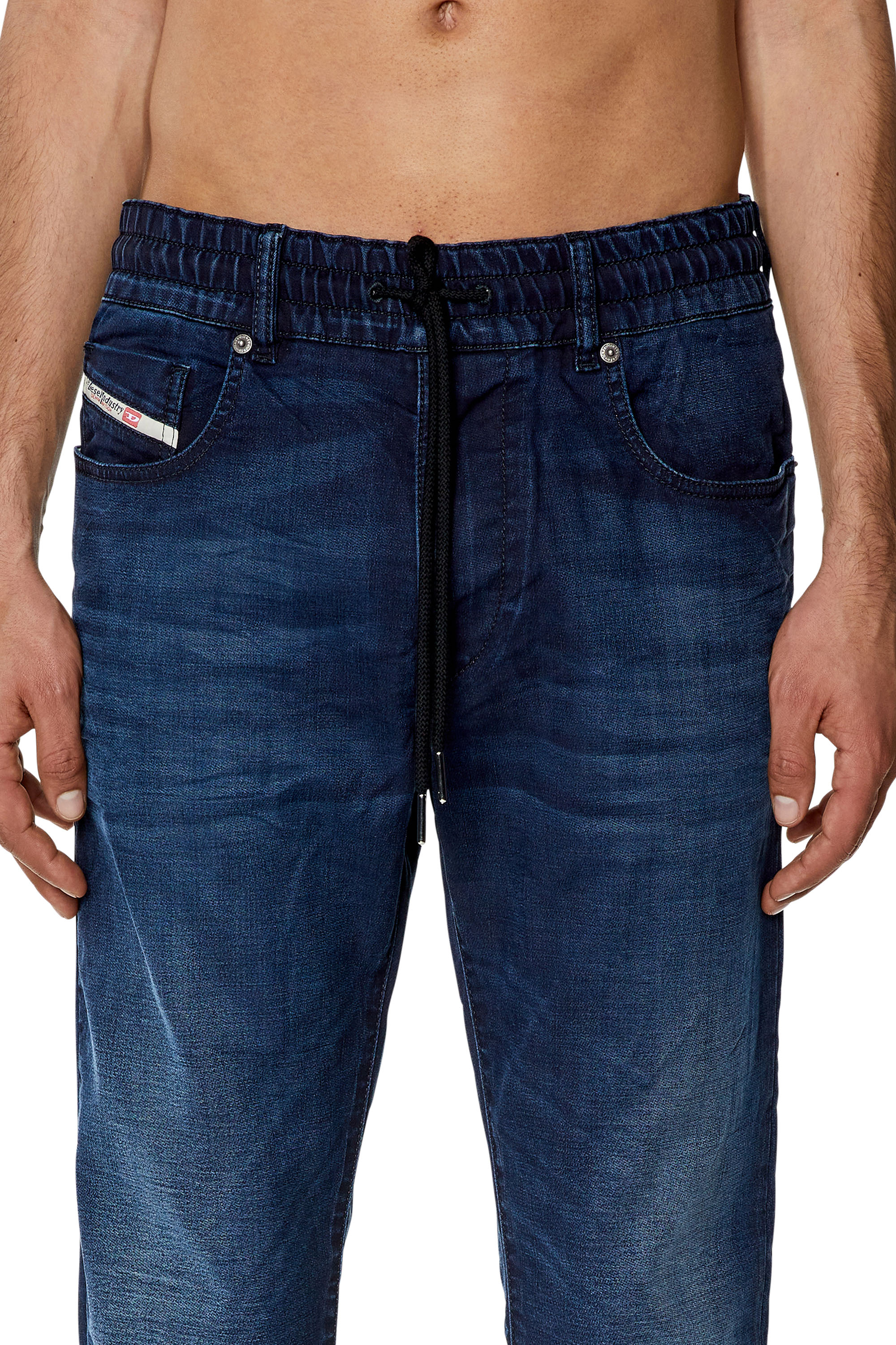 Diesel - Slim D-Strukt JoggJeans® 068FB, Blu Scuro - Image 3