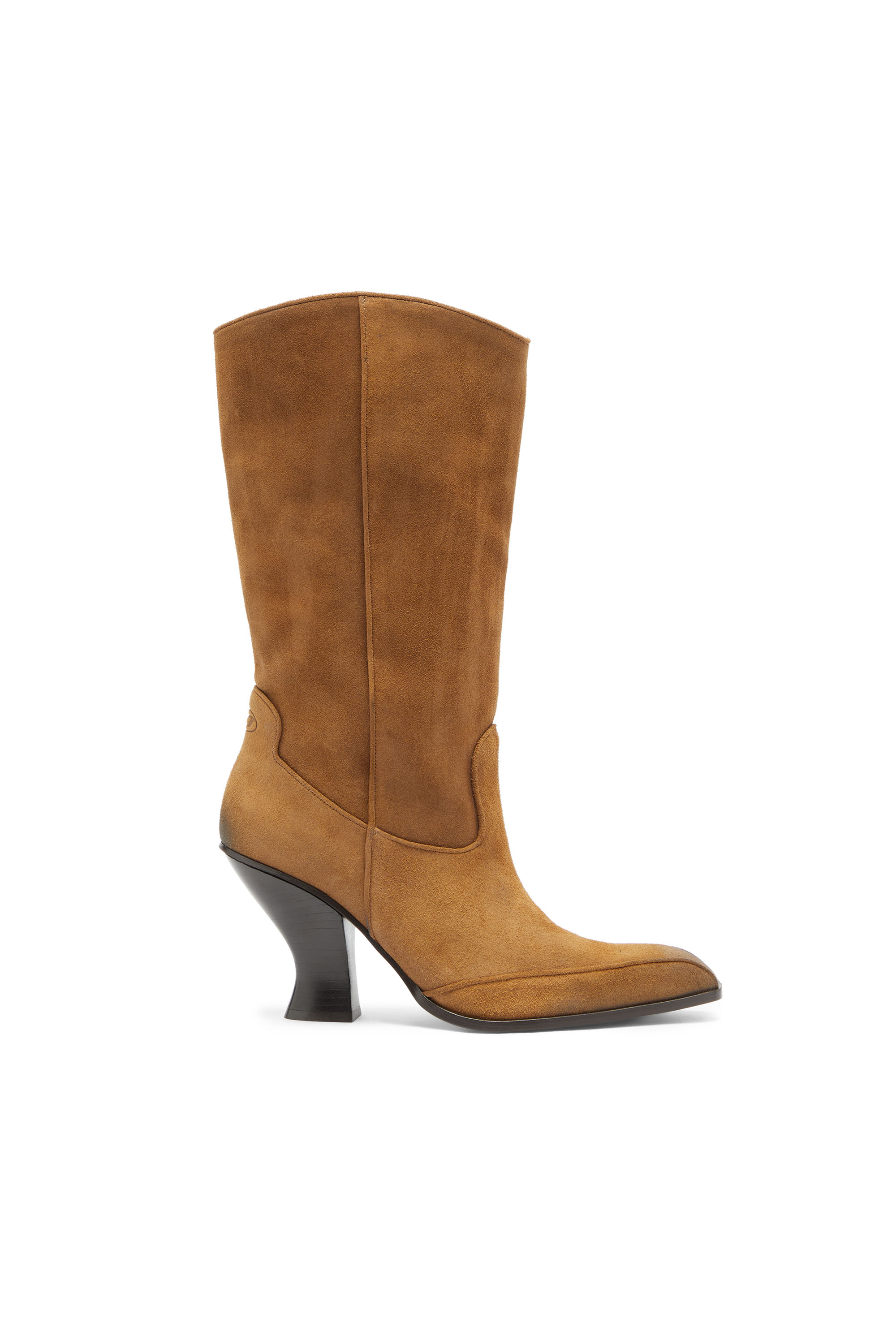 Diesel - D-LUFFY-75-TUBE, D-Luffy - Stivali al ginocchio in scamosciato Donna in Marrone - 1