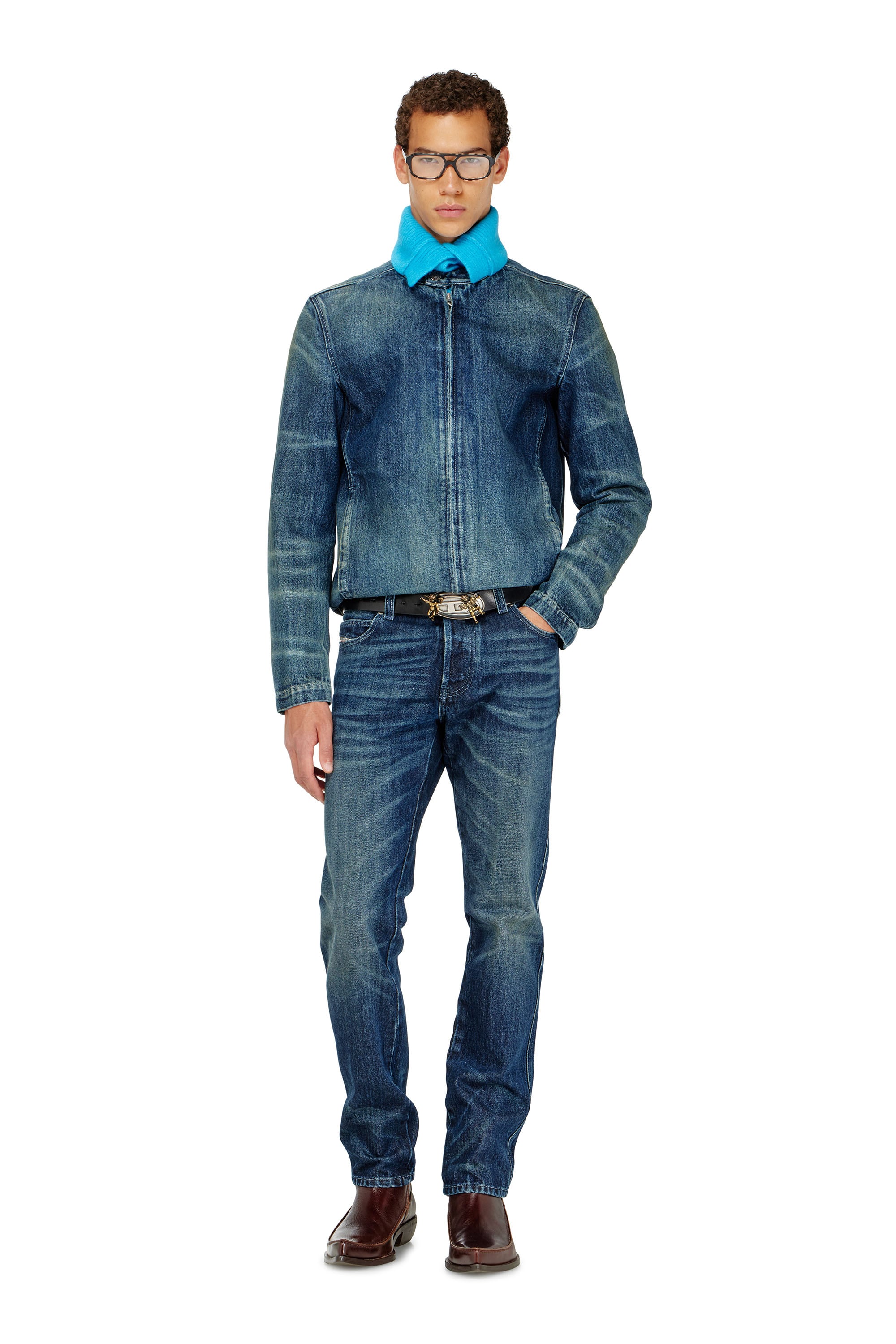 Diesel - Slim Jeans 1993 D-Vyl 007FZ Uomo, Blu Scuro - Image 1