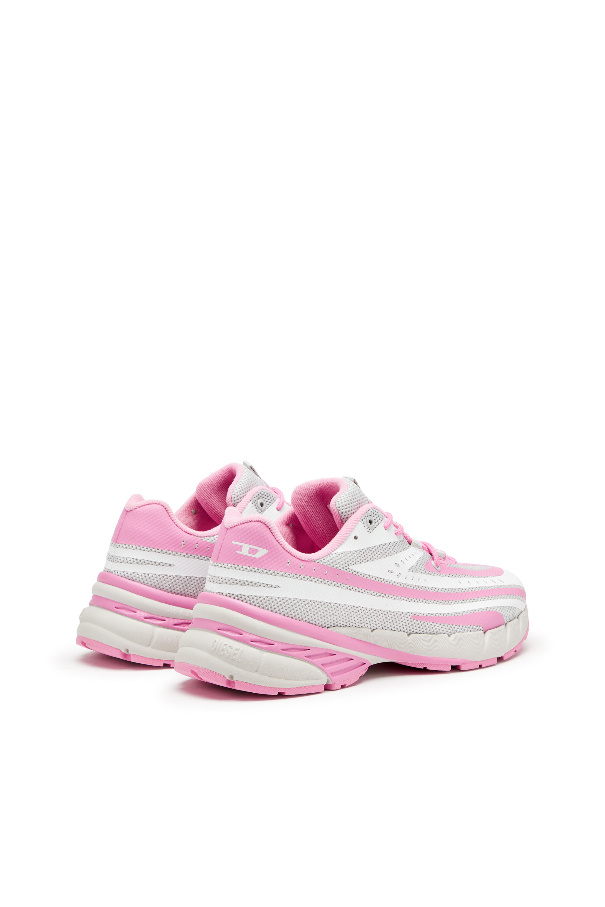 Diesel - D-AIRSPEED LOW W, D-Airspeed Low-Sneaker a righe in mesh coated Donna in Multicolor - 4