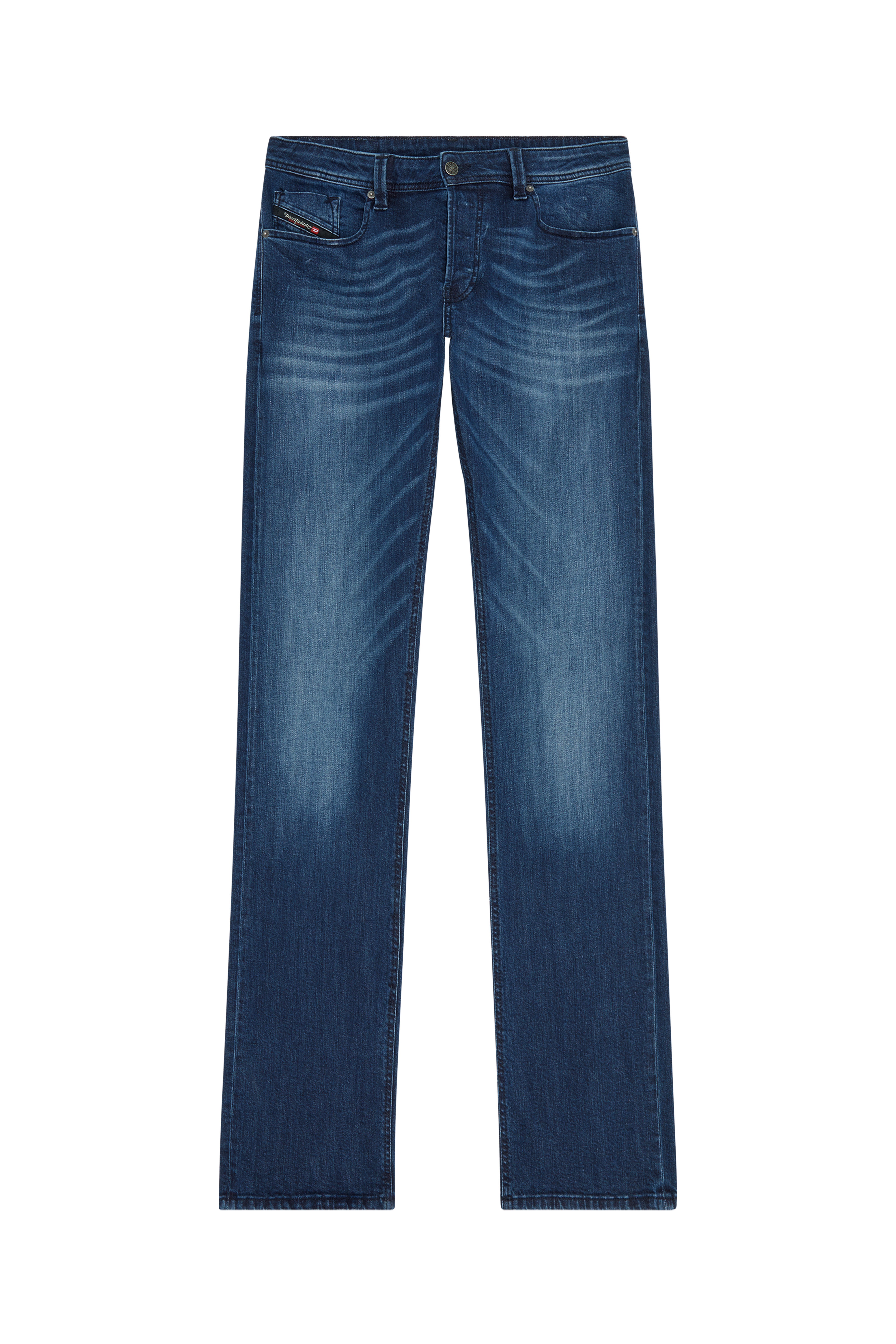 Diesel - Larkee E195W Straight Jeans, Blu Scuro - Image 5