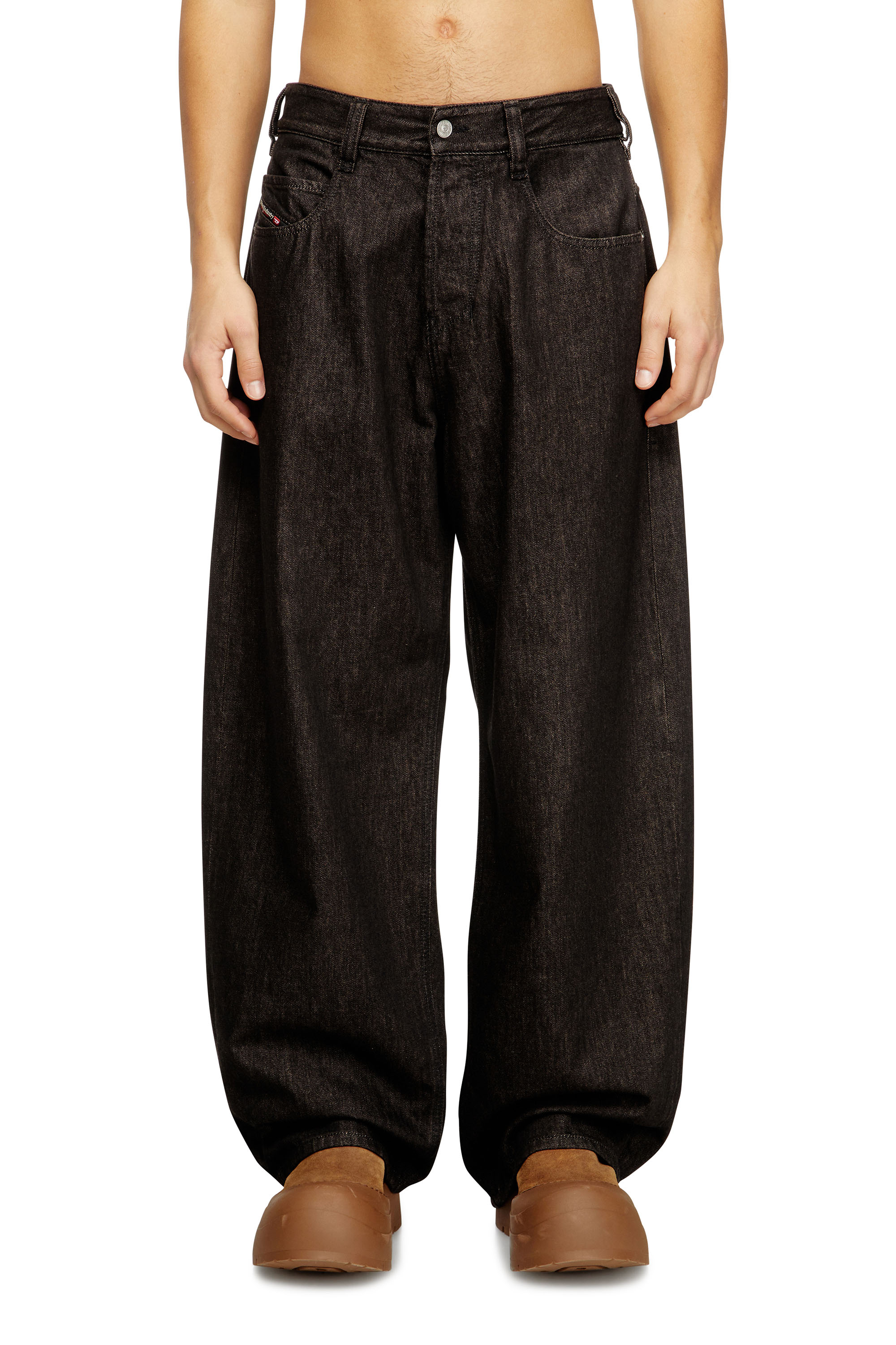 Diesel - Relaxed Jeans 1997 D-Enim 09N25 Unisex, Nero/Grigio scuro - Image 1