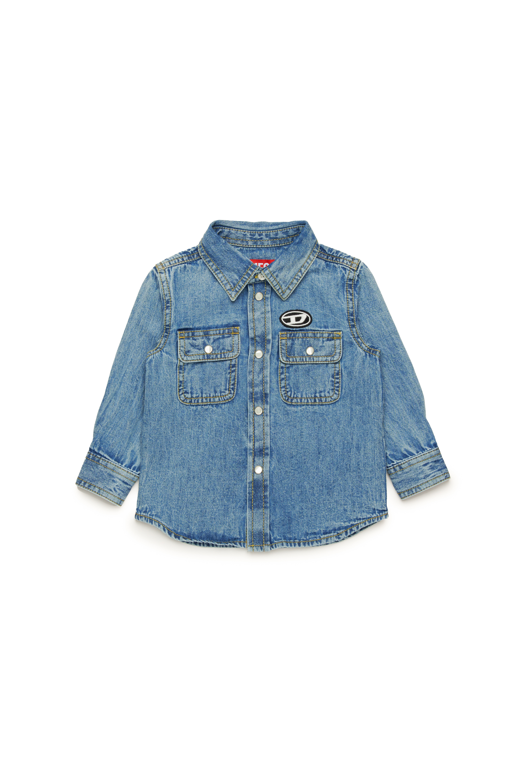 Diesel - CARTOB, Camicia in denim Uomo in Blu - 1