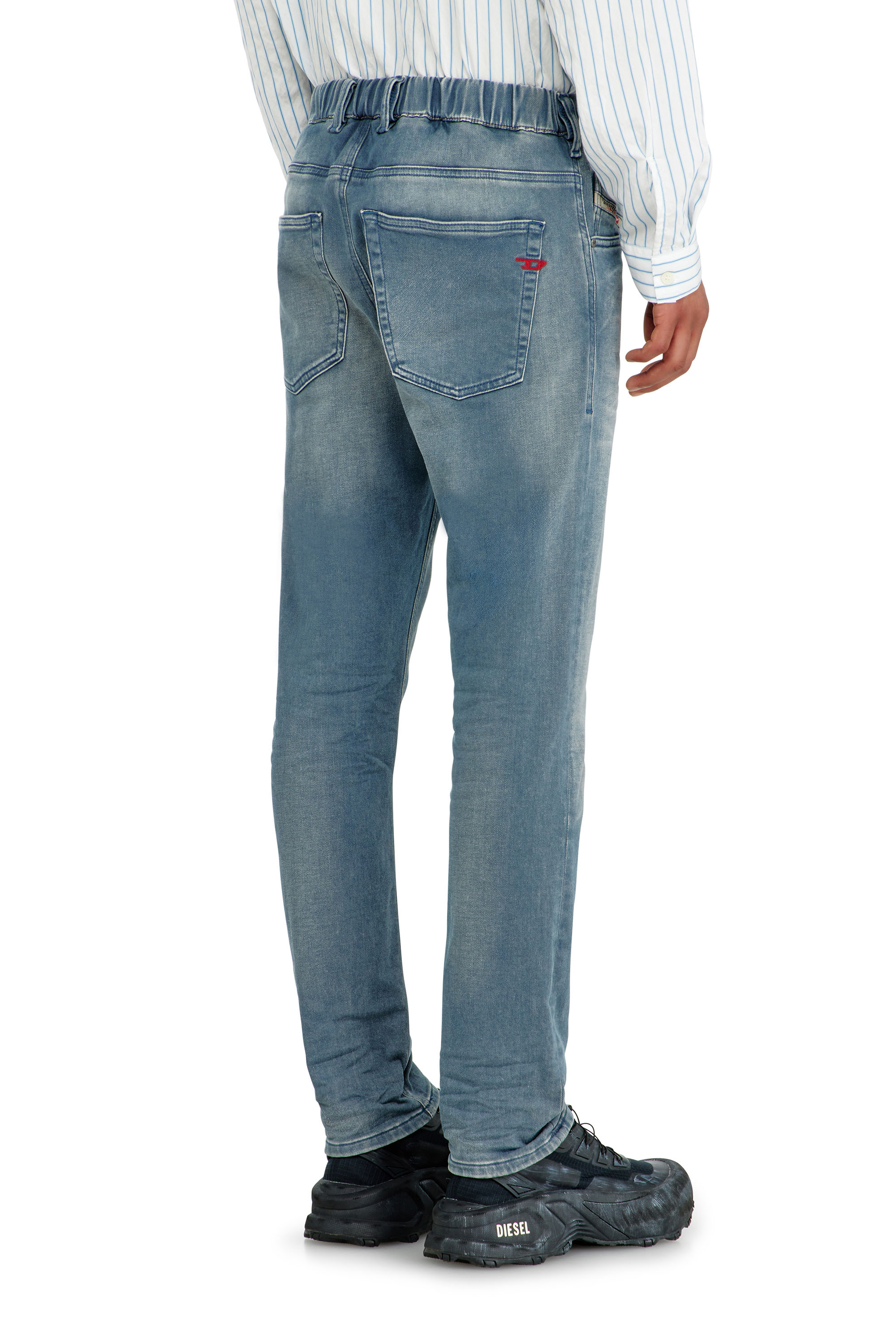 Diesel - Regular 2032 D-Krooley-BW Joggjeans&reg; 09P91 Uomo, Blu Chiaro - Image 4
