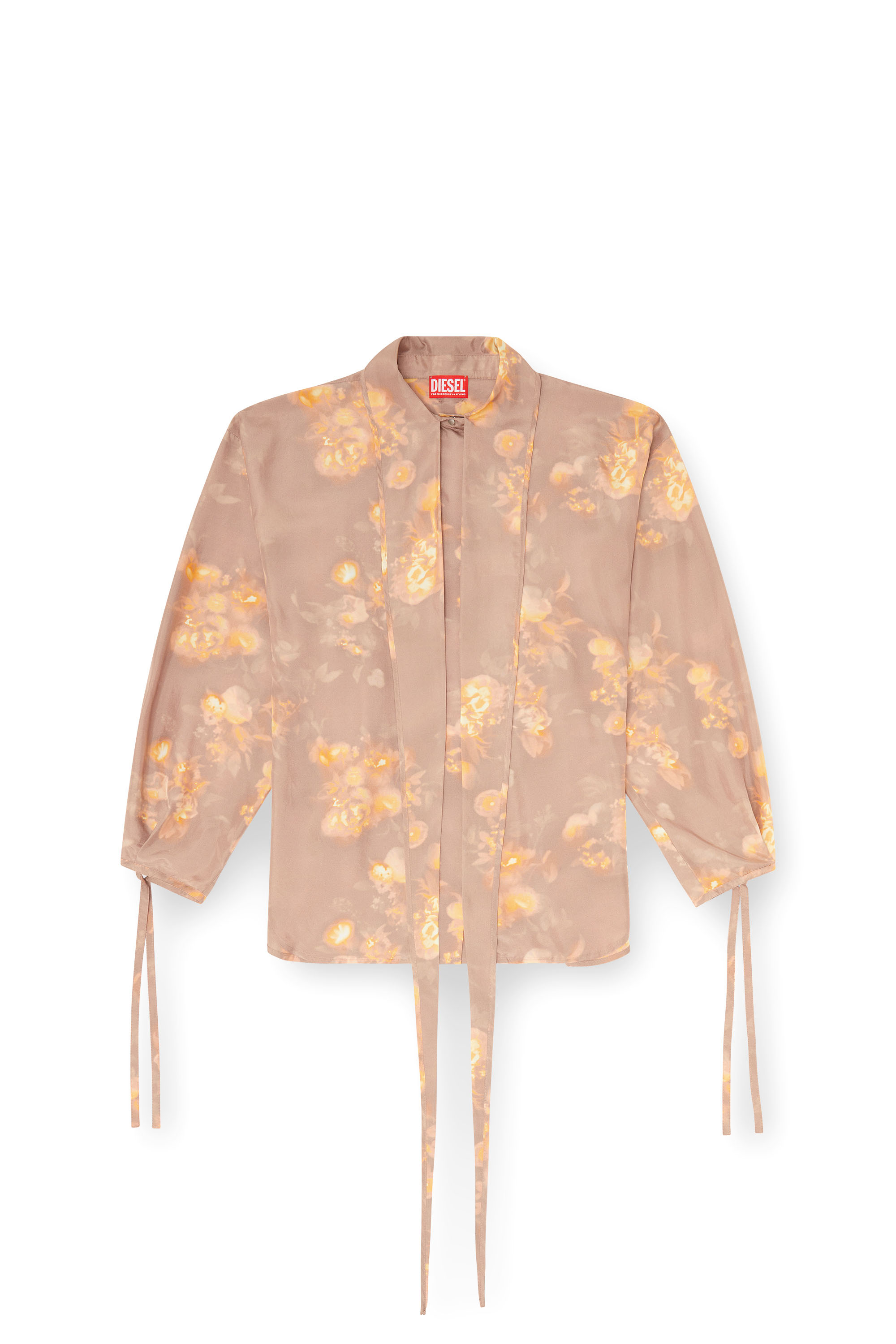 Diesel - C-ALLAS-T1, Camicia in seta habotai a stampa floreale Donna in ToBeDefined - 3