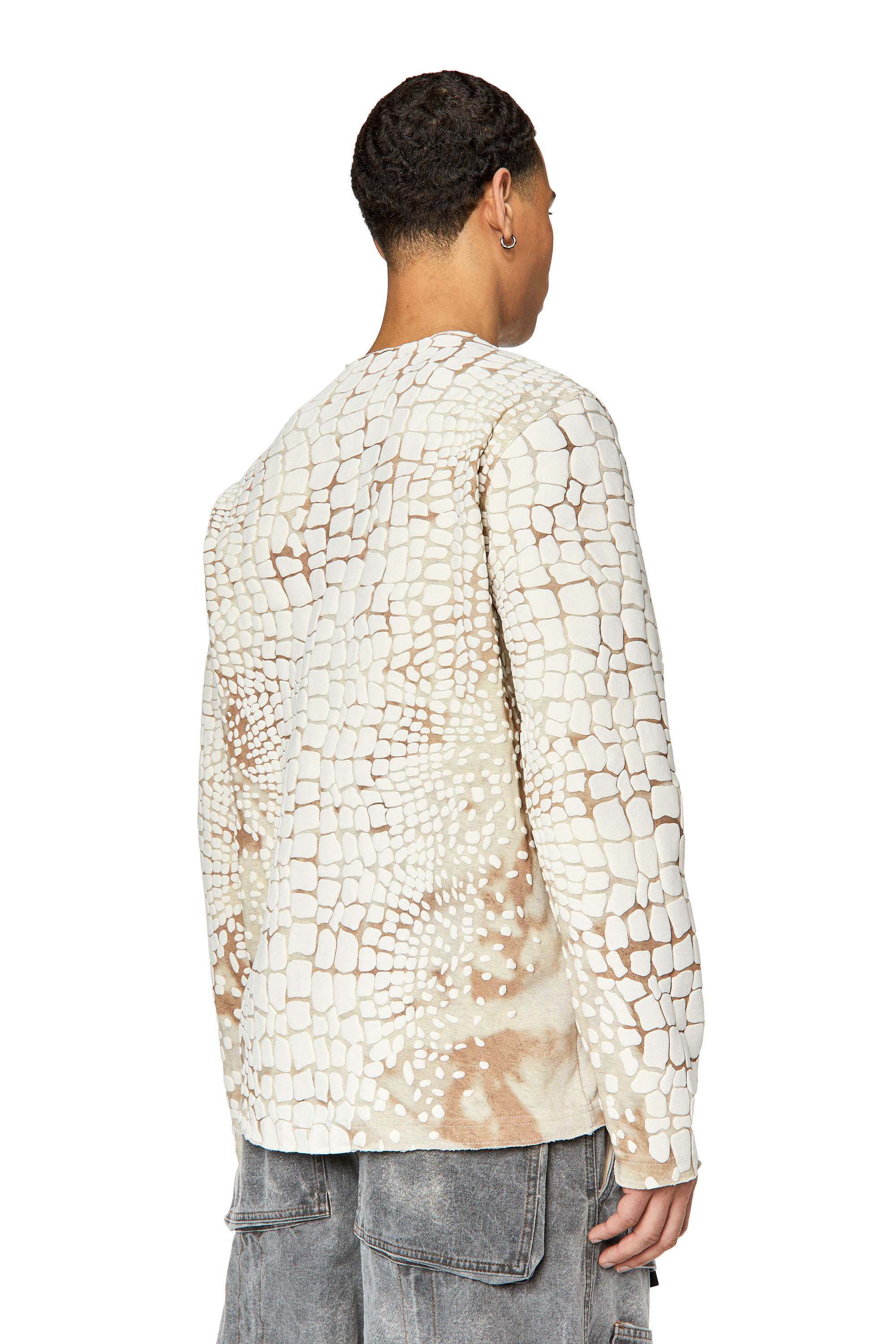 Diesel - T-JUS-LS, Bianco/Beige - Image 4